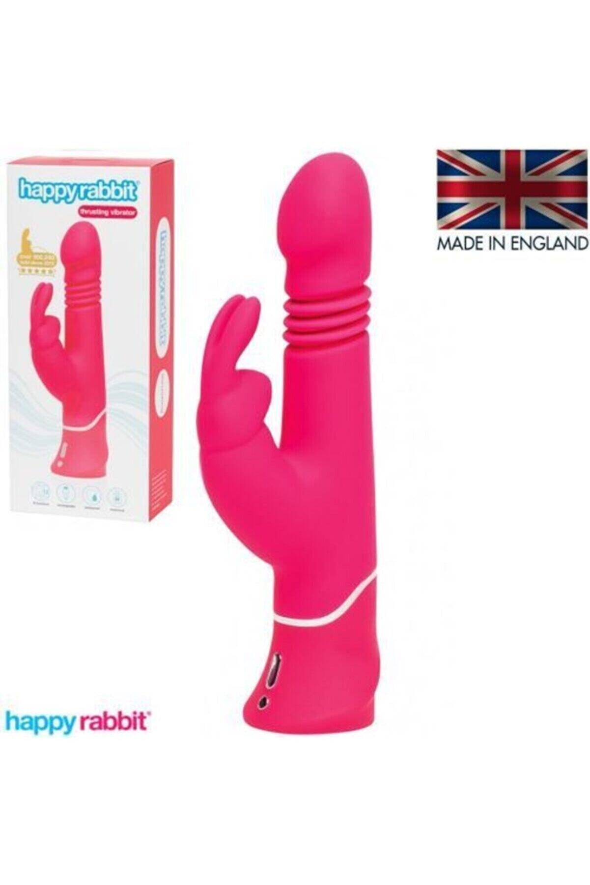 Erox Happy Rabbi̇t Thrusti̇ng Reali̇sti̇c Rechargeable Rabbi̇t Vi̇brat&ouml;r