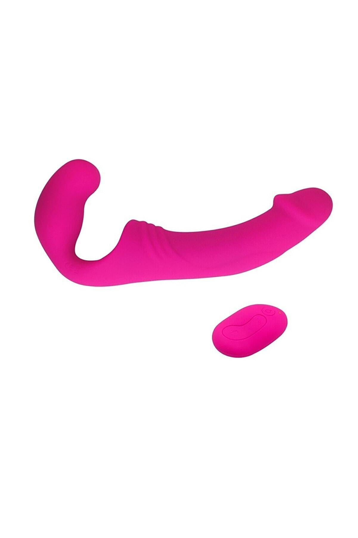 Erox Uzaktan Kumandalı Double Ri̇der Strapless Strap-On Pi̇nk