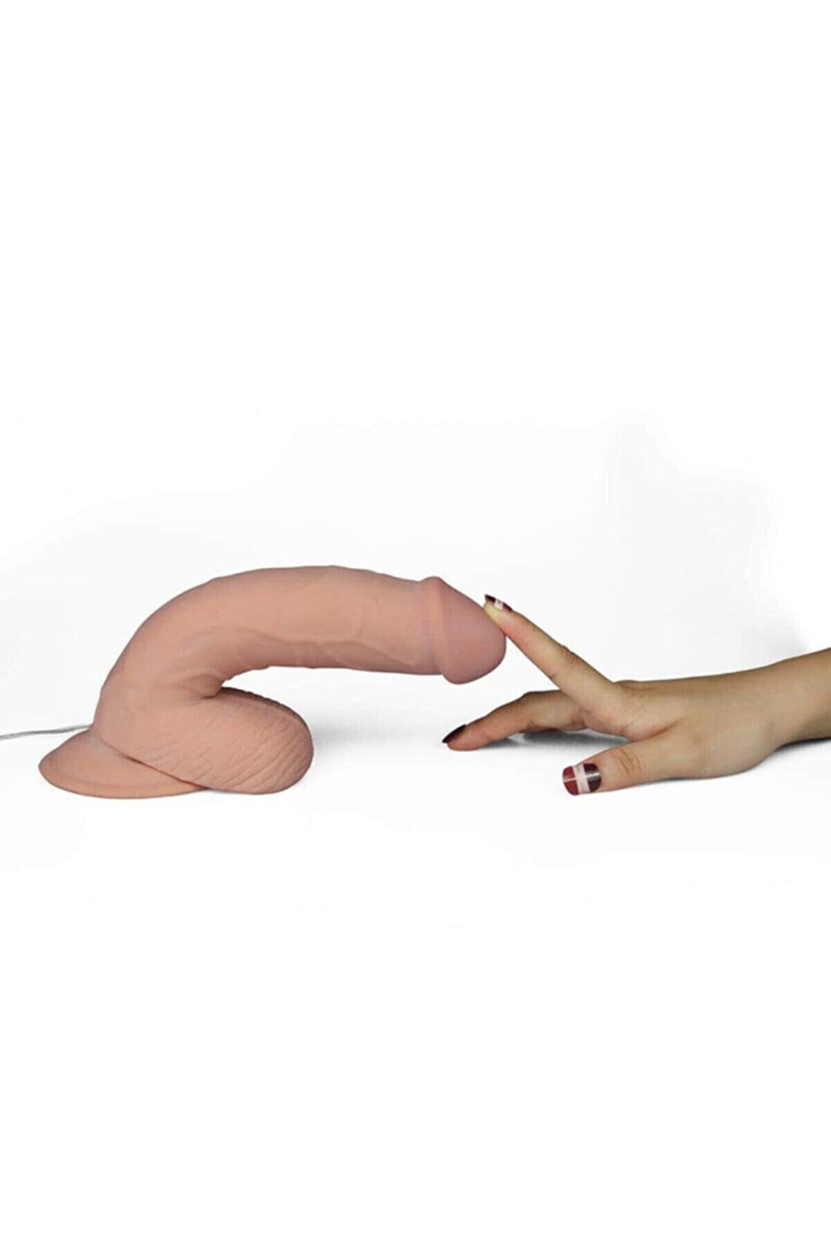 Erox The Ultra Soft Dude| Ger&ccedil;ek&ccedil;i̇ Esnek Kumandalı Vantuzlu Vi̇brat&ouml;r 21 Cm