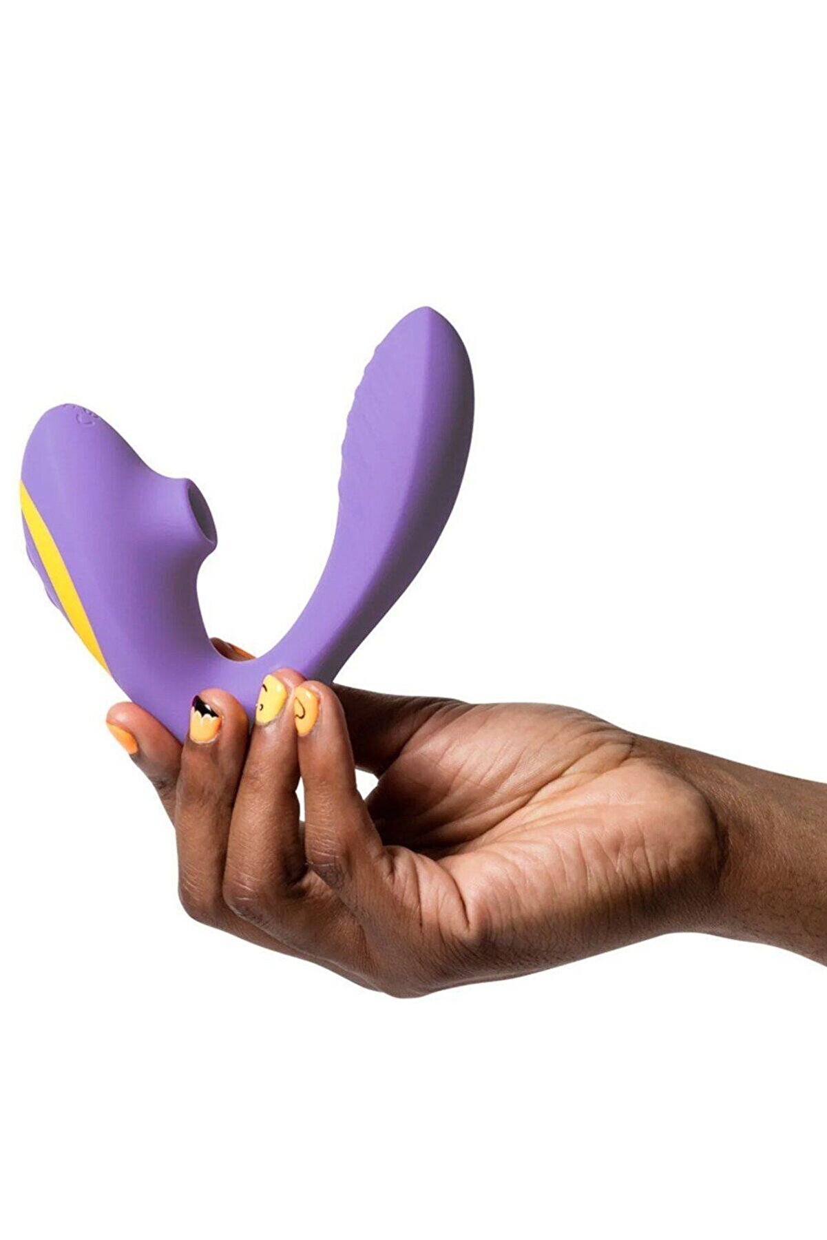 Erox Reverb Cli̇toral And G Spot Dual Sti̇mulator Emi̇ş G&uuml;&ccedil;l&uuml; Vi̇brat&ouml;r