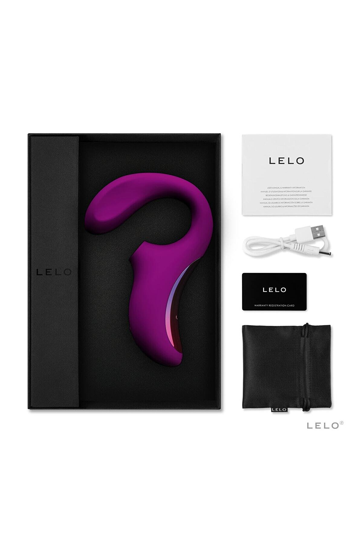 Lelo Eni̇gma Crui̇se Control Dual Sti̇mulasyon Soni̇c Massager Deep Rose