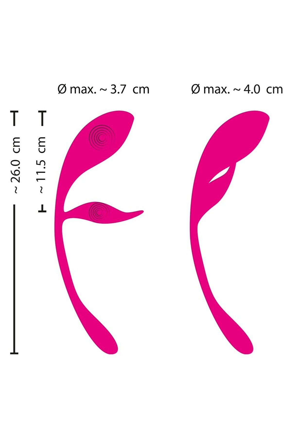 Erox Rc Double Pleasure Love Ball Uzaktan Kumandalı &Ccedil;i̇ft Zevk Topu Vi̇brat&ouml;r