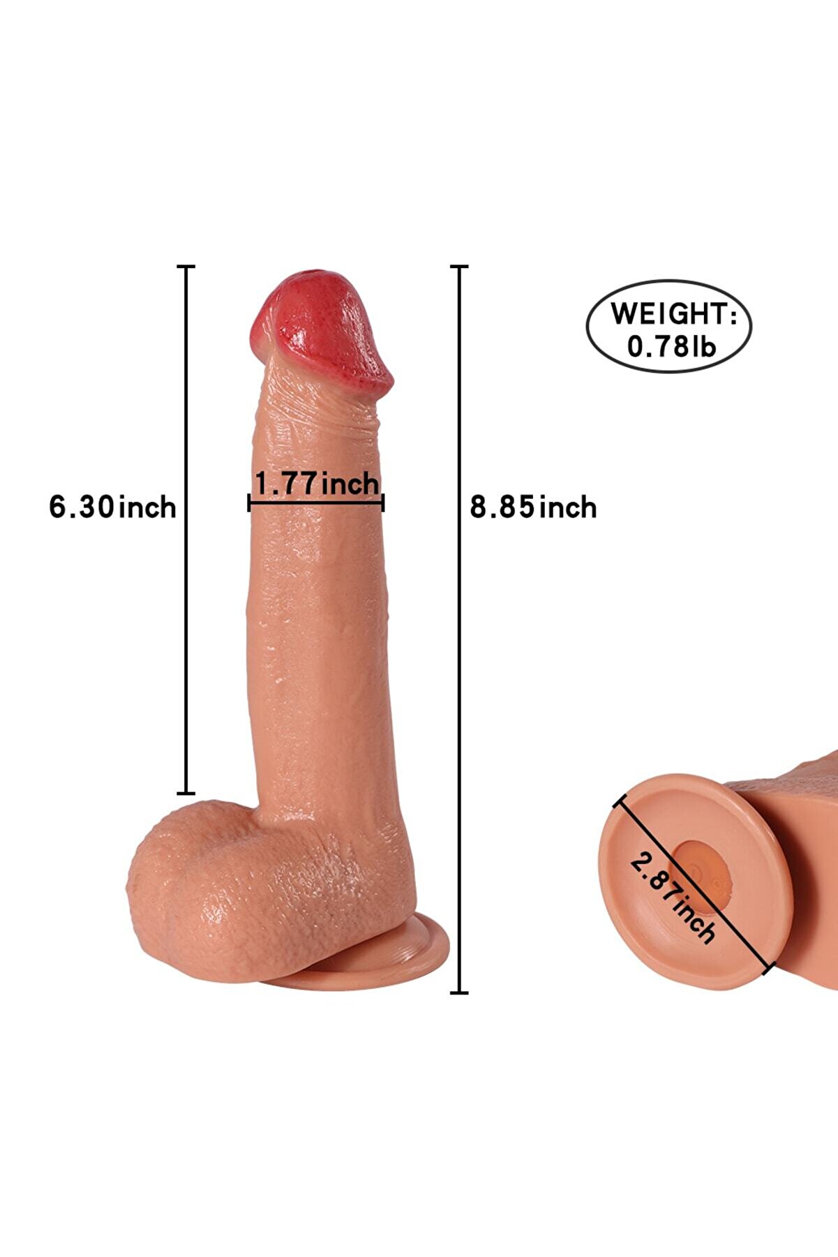 Erox Sean 22 Cm Uzaktan Kumandalı Şarjlı Reali̇sti̇k Vi̇brat&ouml;r