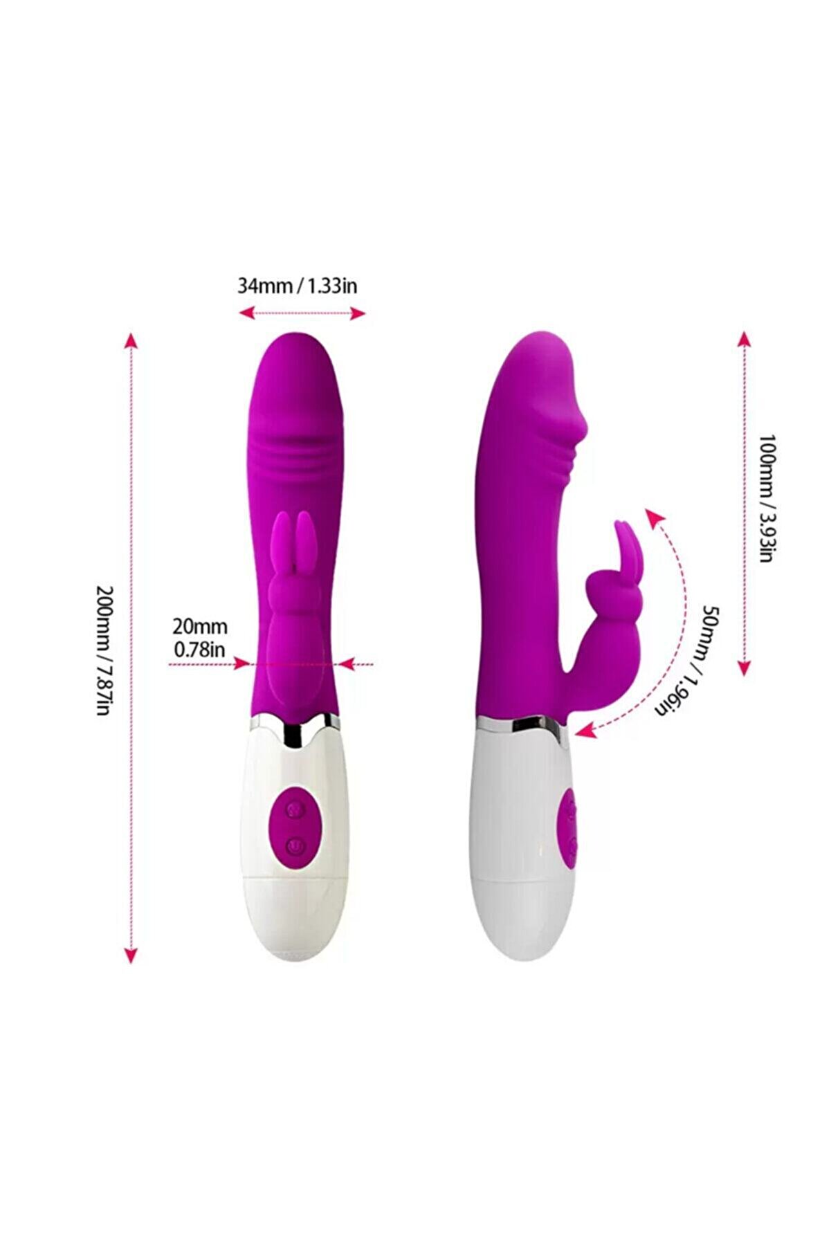 Erox 30 Farklı Ti̇treşi̇m Fonksi̇yonlu Tavşan Kli̇tori̇s Uyarıcılı Soft Si̇li̇kon Doku L&uuml;ks