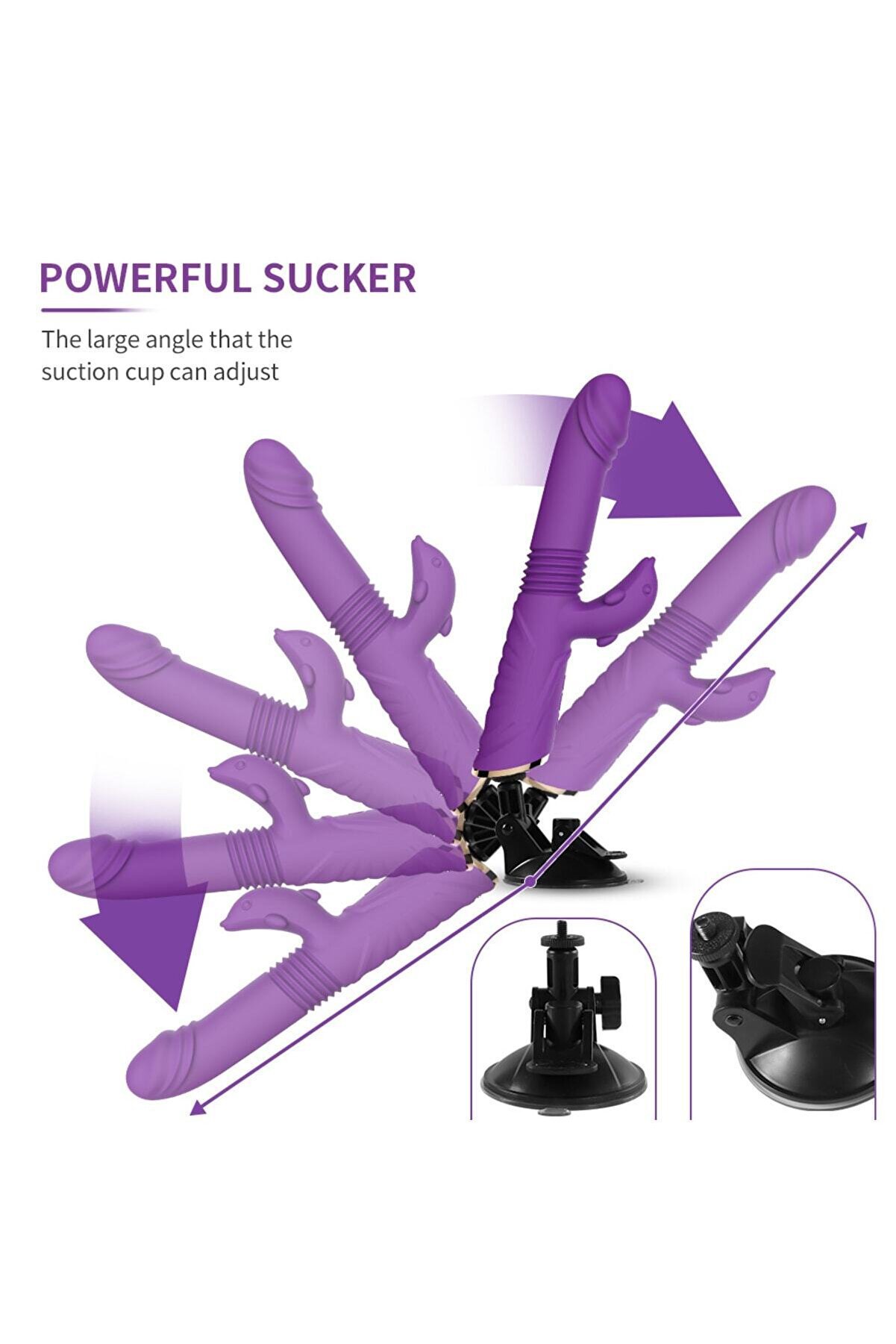 Erox Vantuzlu Ileri̇ Geri̇ Hareketli̇ Rabbi̇tli̇ Tavşan Vi̇brat&ouml;r