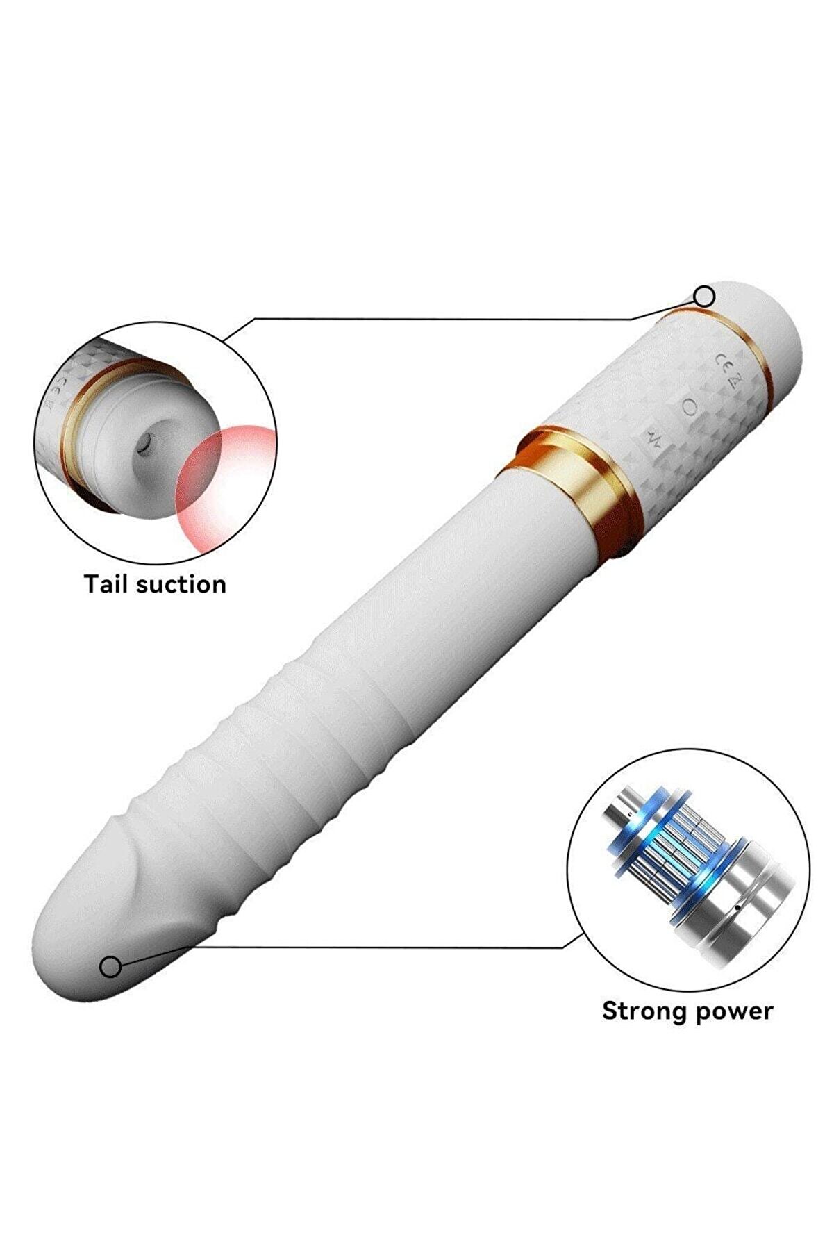 Erox Emi̇ş G&uuml;&ccedil;l&uuml; Ve Ileri̇ Geri̇ Hareketli̇ Şarjlı Vi̇brat&ouml;r