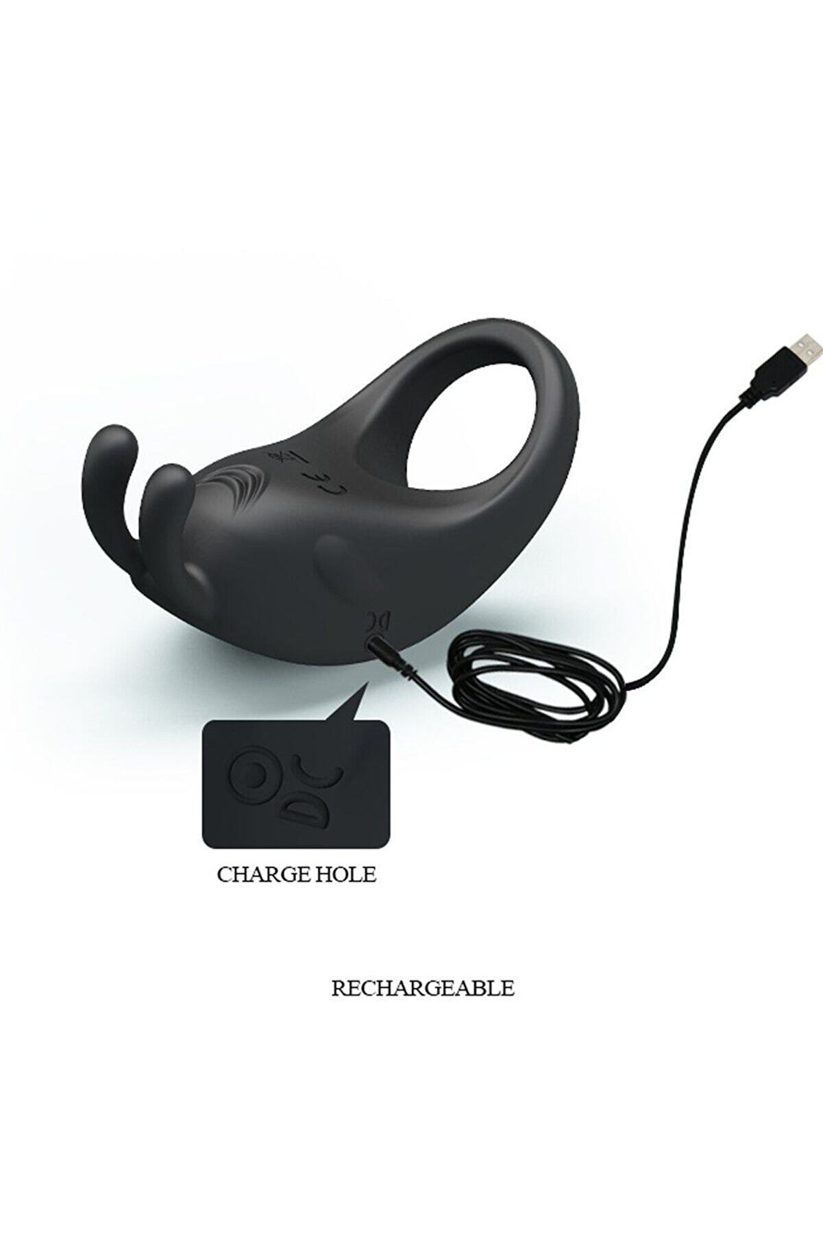 Erox Şarjlı Terci̇h Edi̇len Pretty Love Rabbi̇t Vi̇brati̇or 7 Modlu Ti̇treşi̇mli̇ Peni̇s Halkası