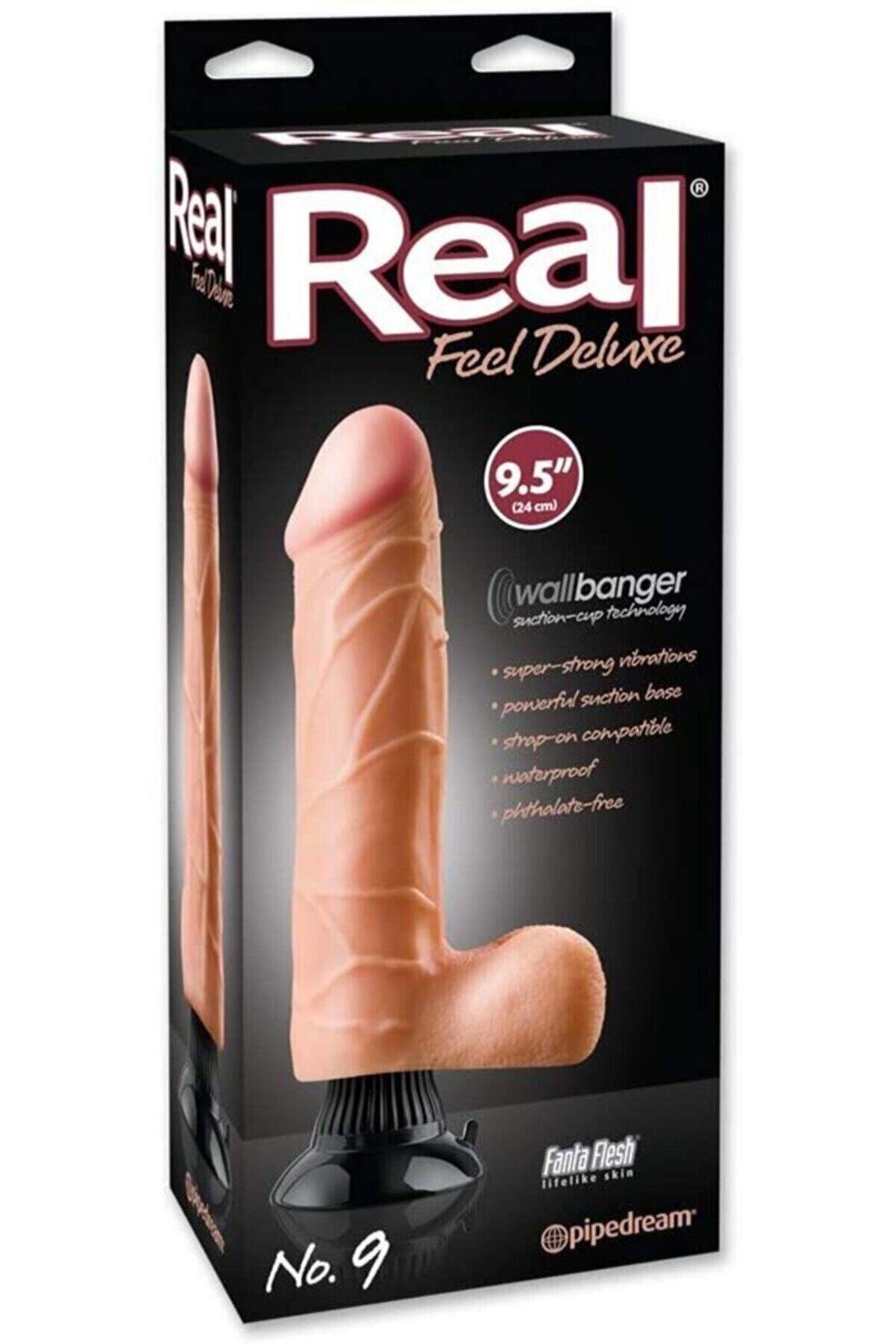 Pi̇pedream Real Feel Deluxe Ultra L&uuml;ks Yumuşak Ti̇treşi̇mli̇ Vi̇brat&ouml;r No 9 24 Cm