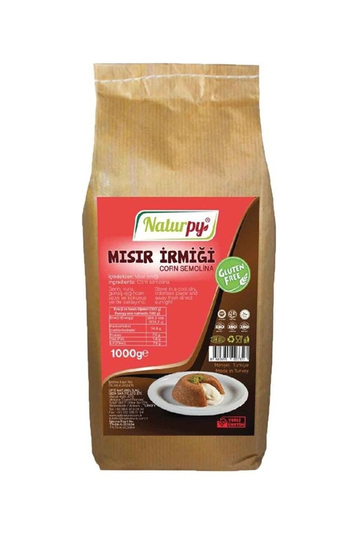 Dr.Gluten Glutensiz Mısır İrmiği 1 KG Corn Semolina 1000 Gr