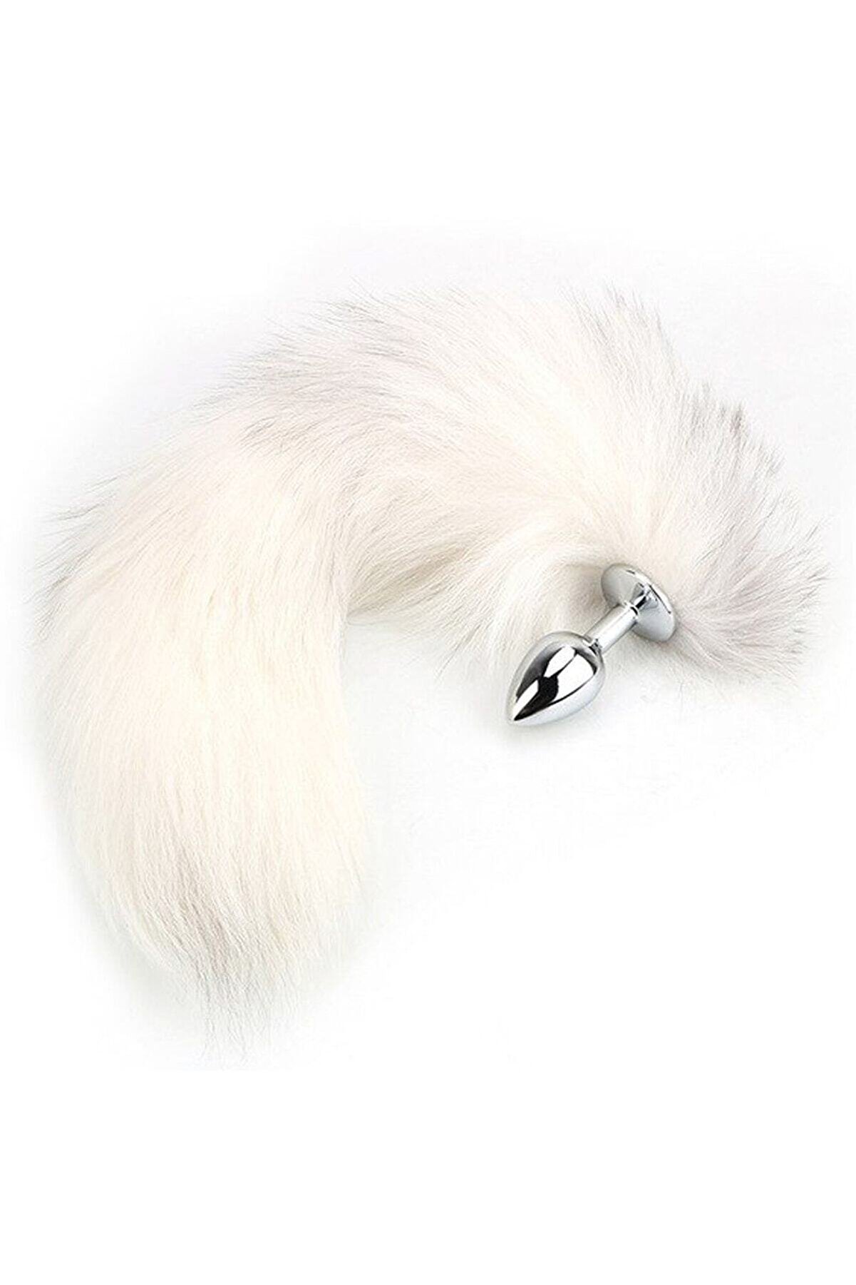 Meyrabest Love Beyaz Ti̇lki̇ Kuyruklu Metal Anal Plug