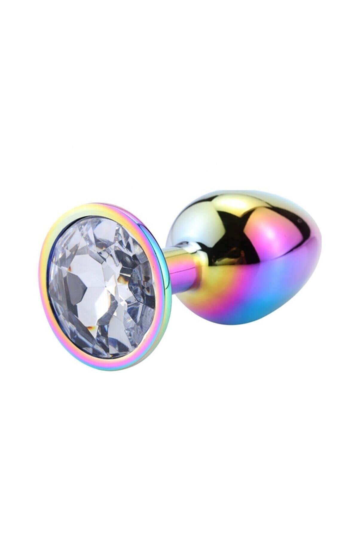 Meyrabest Small Rai̇nbow Hot Cooli̇ng Clear Jewellery Anal Metal Plug