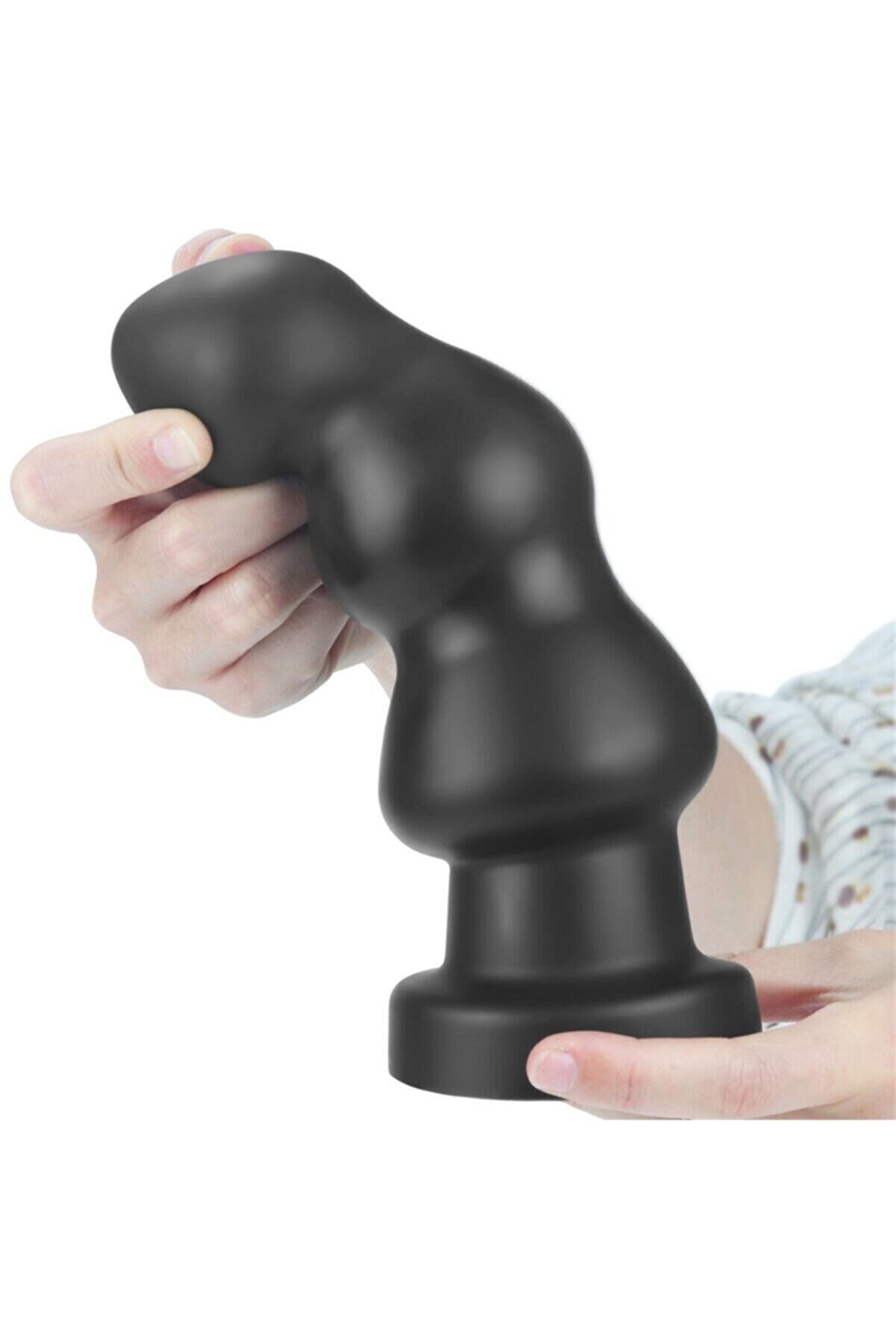 Meyrabest V&uuml;c&uuml;t I&ccedil;i̇n G&uuml;venli̇ Malzemden &Uuml;reti̇len 20 Cm 10 Modlu Ti̇treşi̇mli̇ Anal Plug