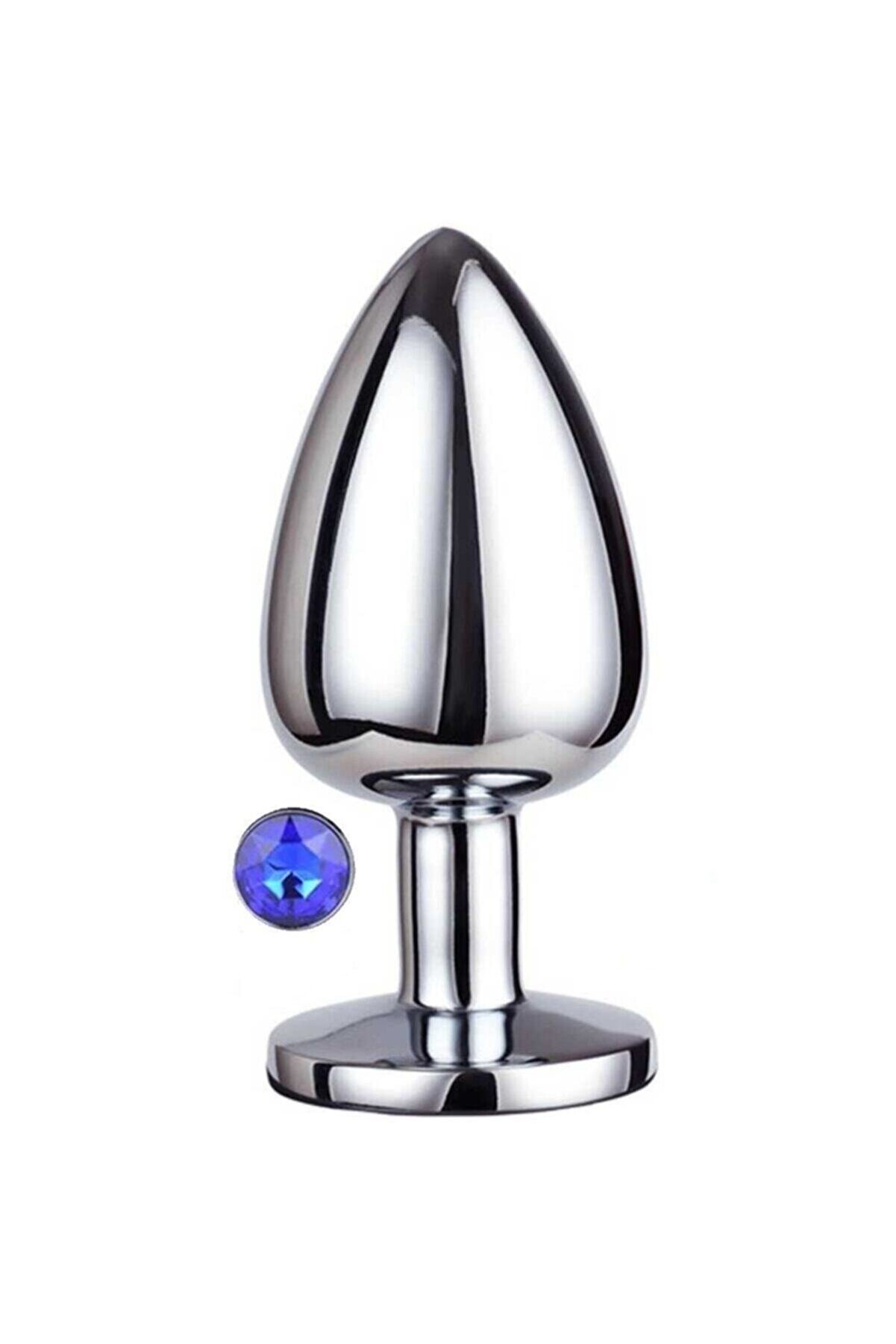 Meyrabest Small Anal Play Blue Jewellery Anal Metal Plug