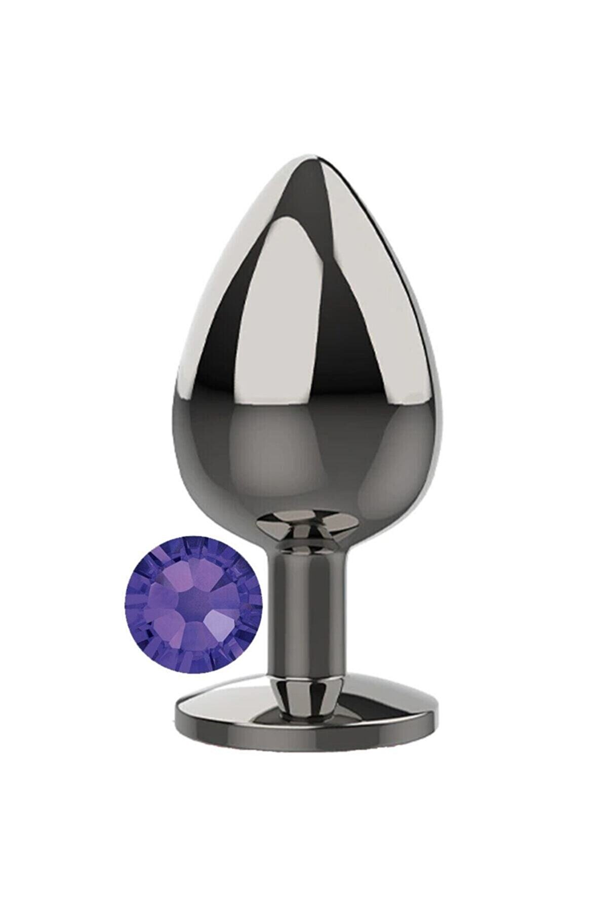 Meyrabest Purple Jewellery Large L&uuml;ks &Ccedil;eli̇k Anal Plug