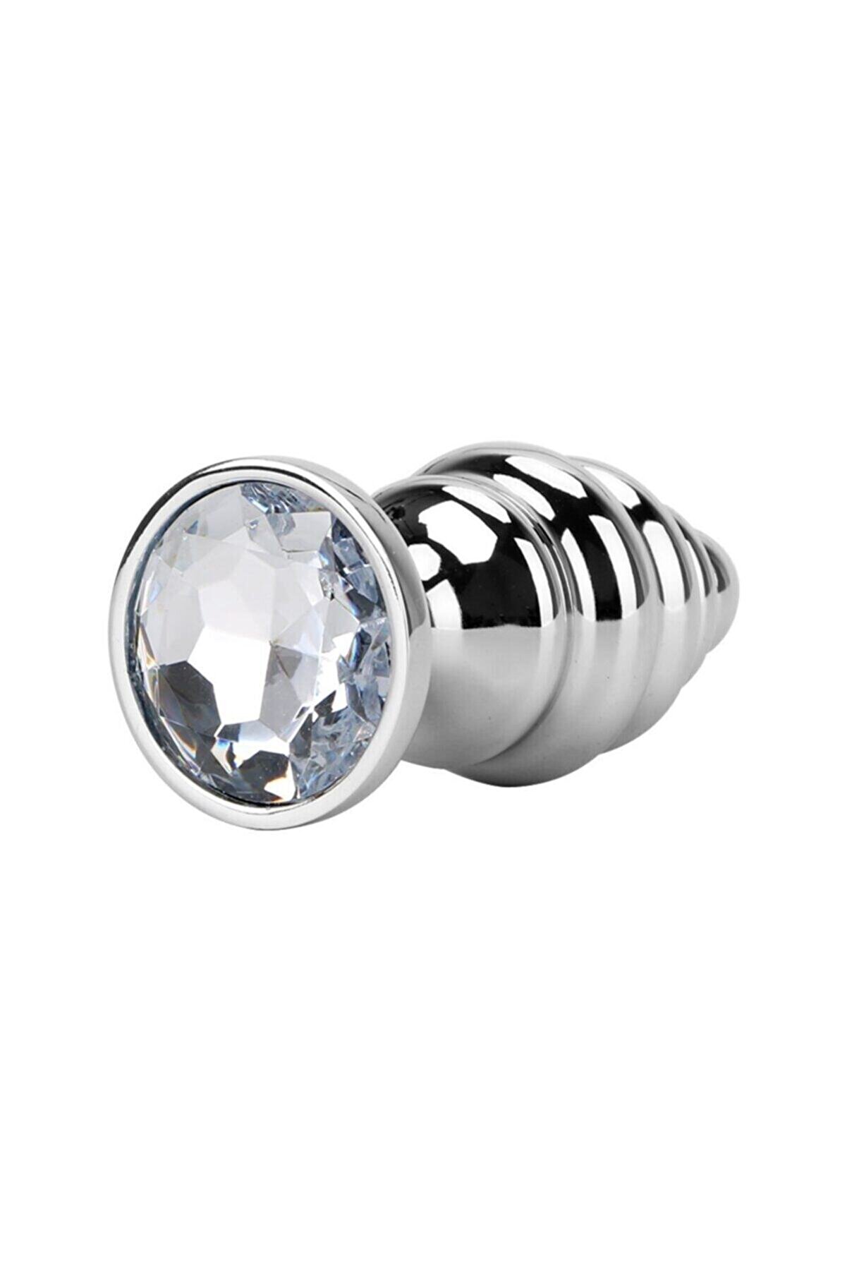 Meyrabest Small Knotty Boğumlu Clear Jewellery Anal Metal Plug
