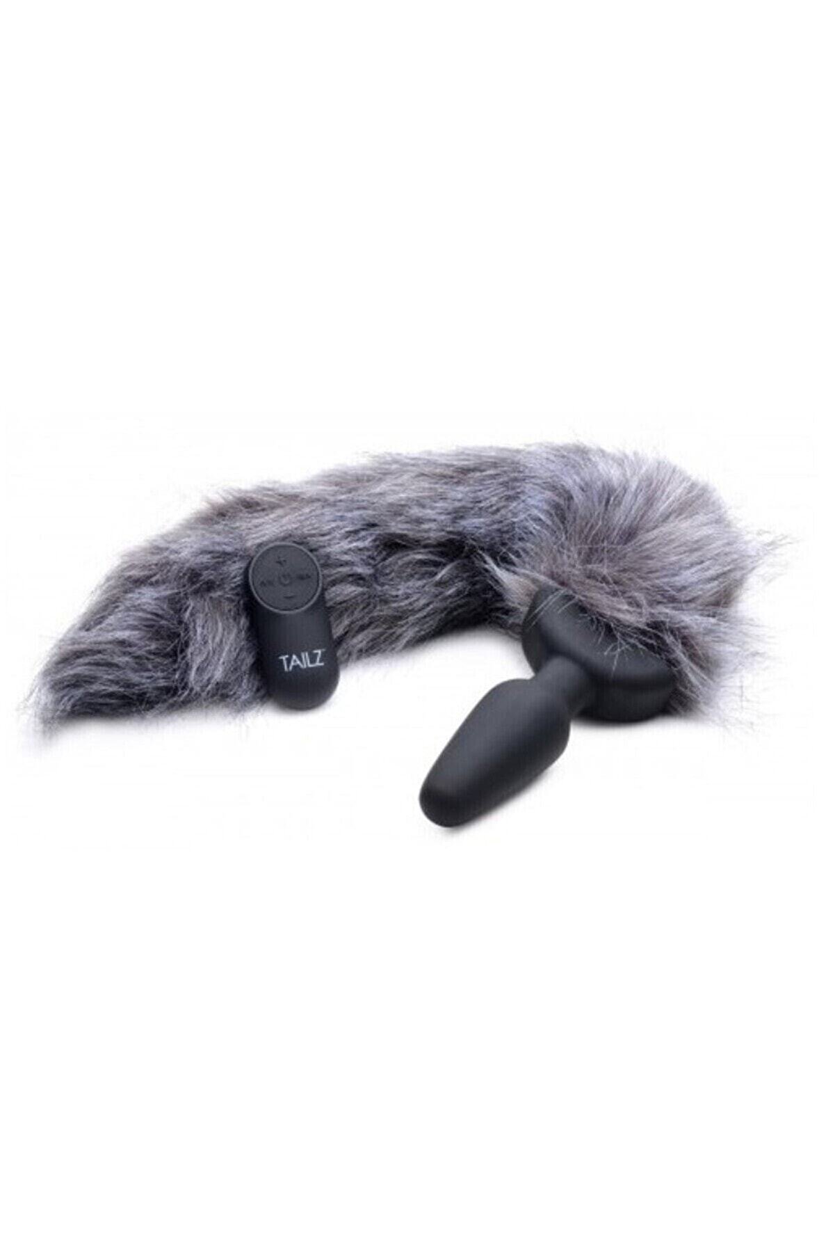 Meyrabest Grey Leopar Uzaktan Kumandalı Anal Kuyruk Plug