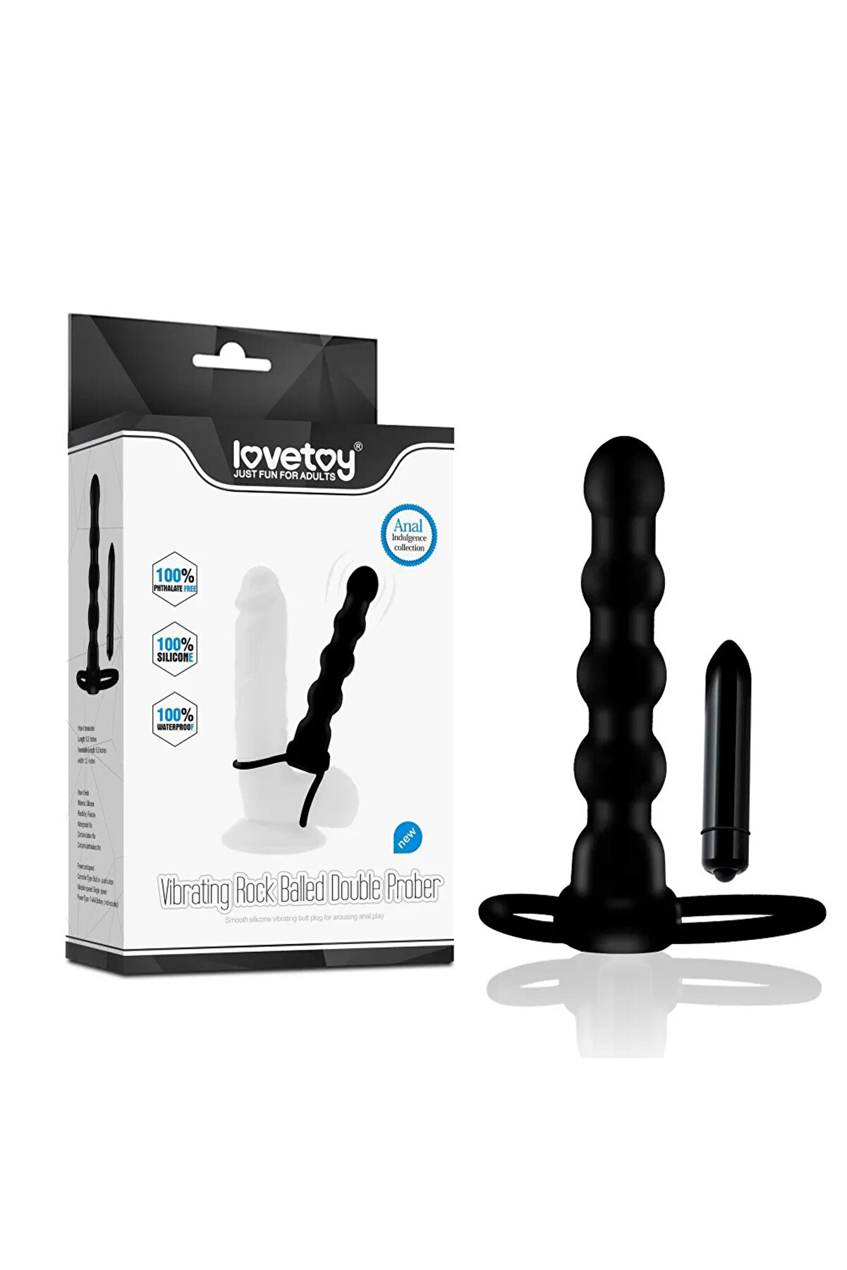 Erox Anal Boncuk Vi̇brat&ouml;r - Vi̇brati̇ng Rock Balled Double Prober