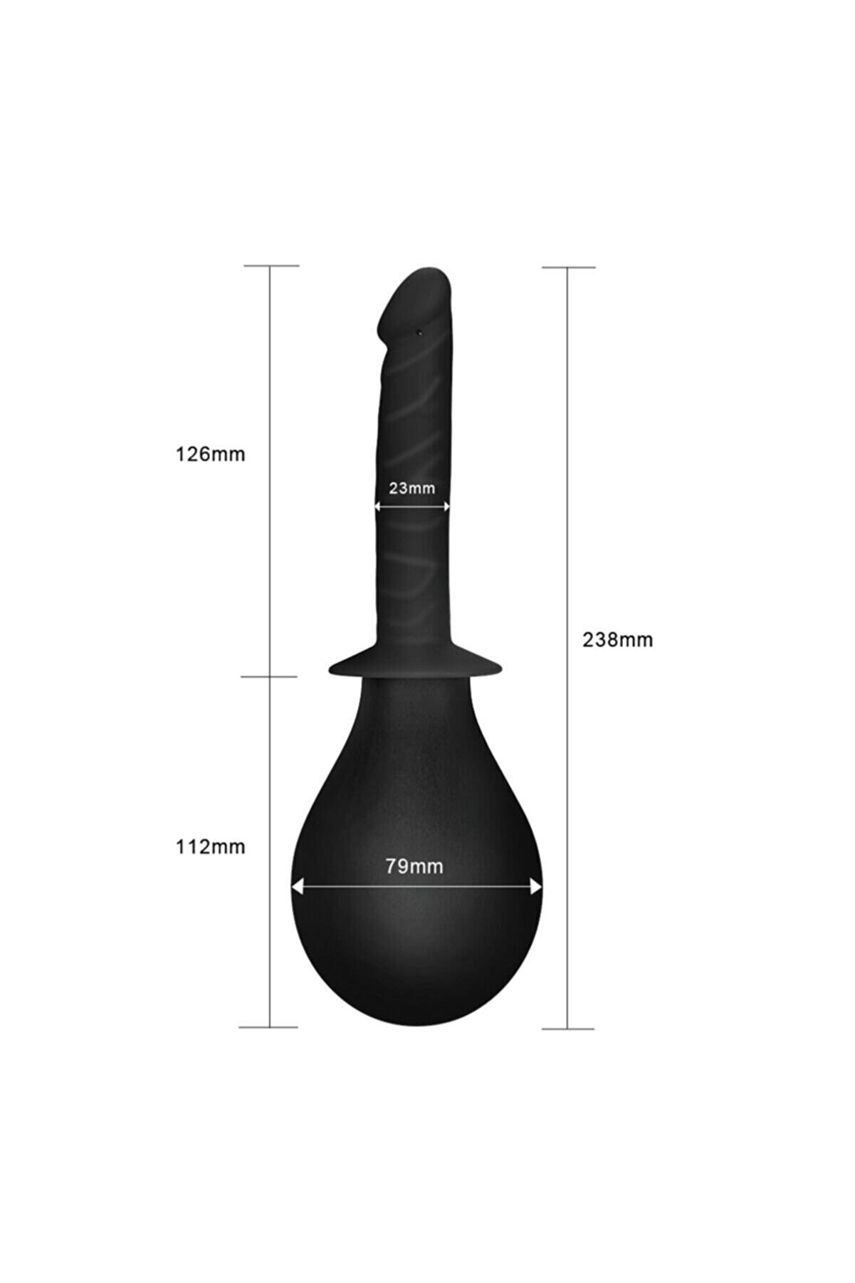 Meyrabest Anal Duş Reali̇sti̇k Peni̇s Başlıklı Anal Temi̇zleme Pompası