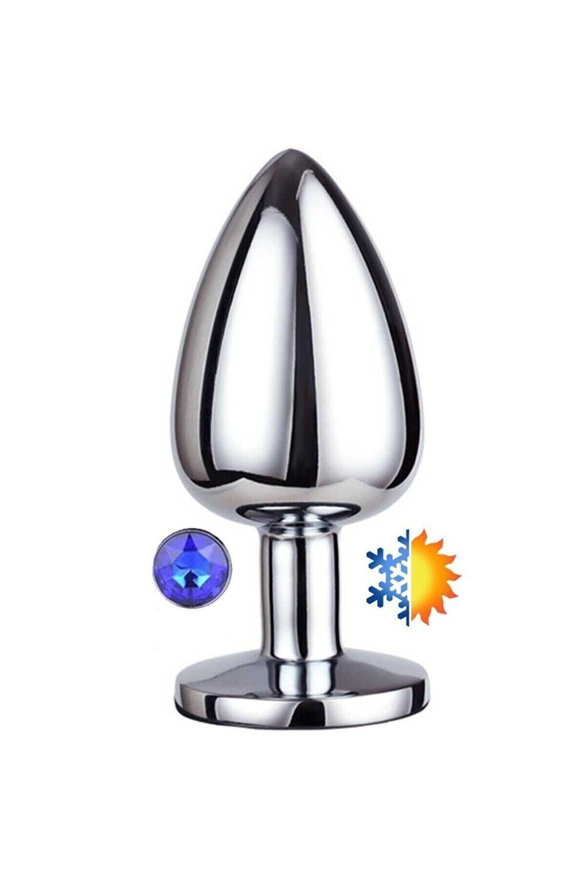 Meyrabest Small Anal Play Blue Jewellery Anal Metal Plug