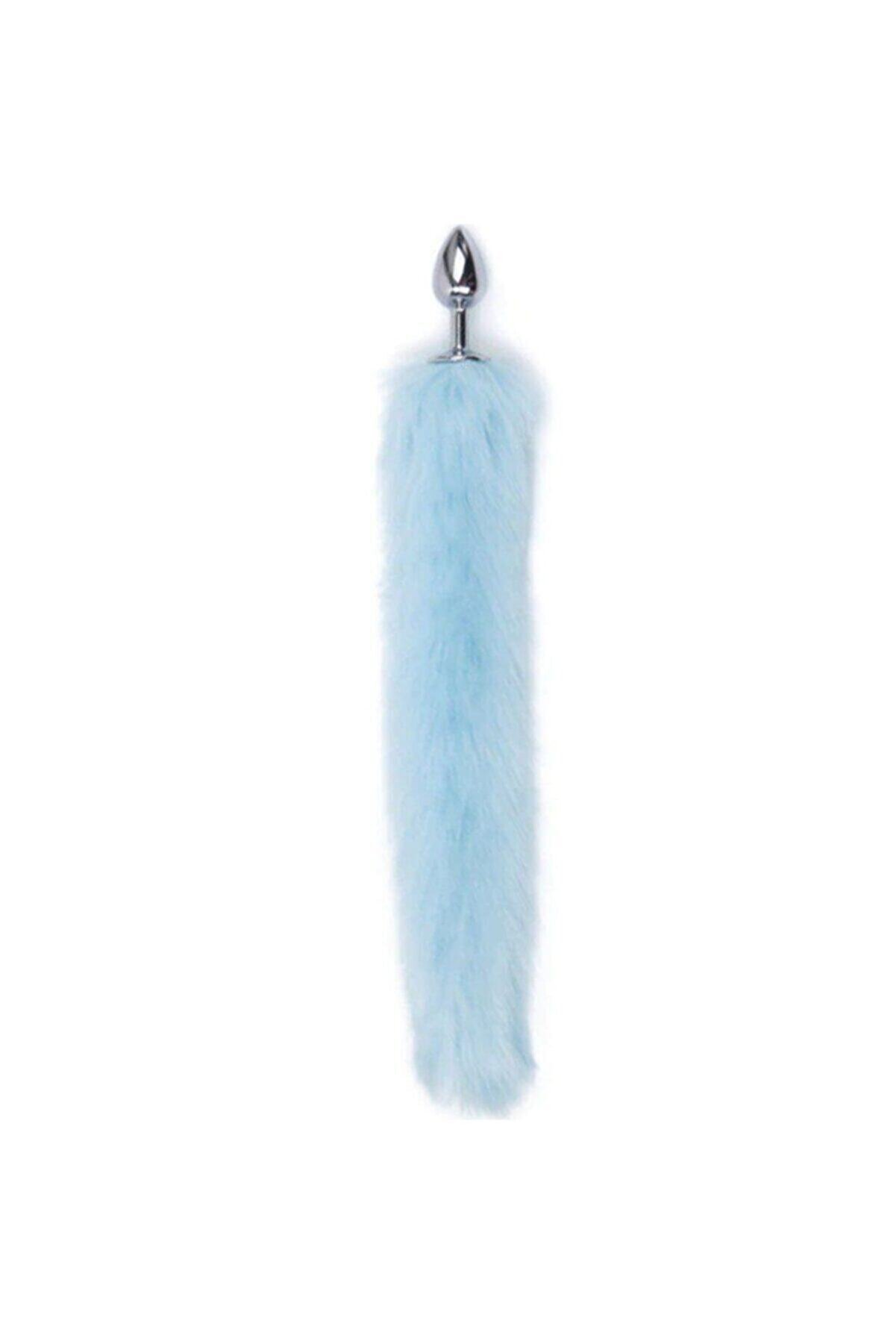 Meyrabest Blue Fox Tai̇l Ti̇lki̇ Kuyruklu Metal Anal Plug