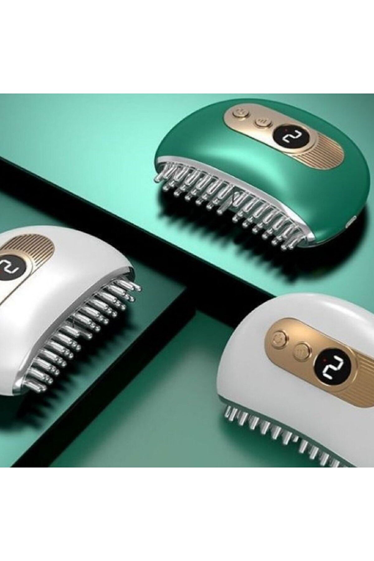 Go İthalat Akıllı Elektri̇k Akımlı Ems Ti̇treşi̇mli̇ Masaj Tarağı Kademeli̇ Y&uuml;z Masaj Aleti̇ Aparatı