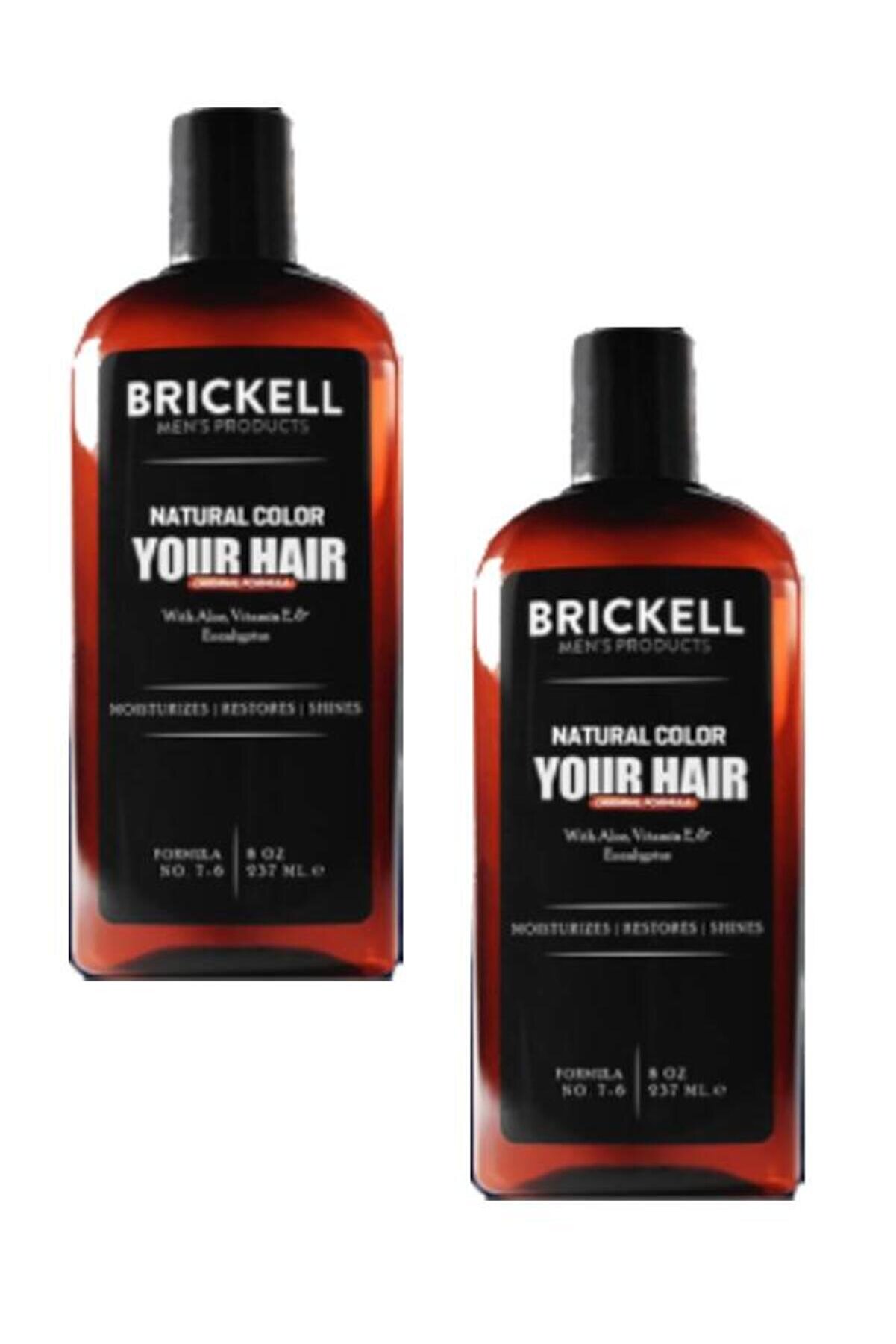 Adoi̇l Bri̇ckell Erkeklere Içi̇n Saç Sakal Beyazlık Gi̇derci̇ Renklendi̇rci̇ Bakım Şampuanı 300 Ml 2 Adet