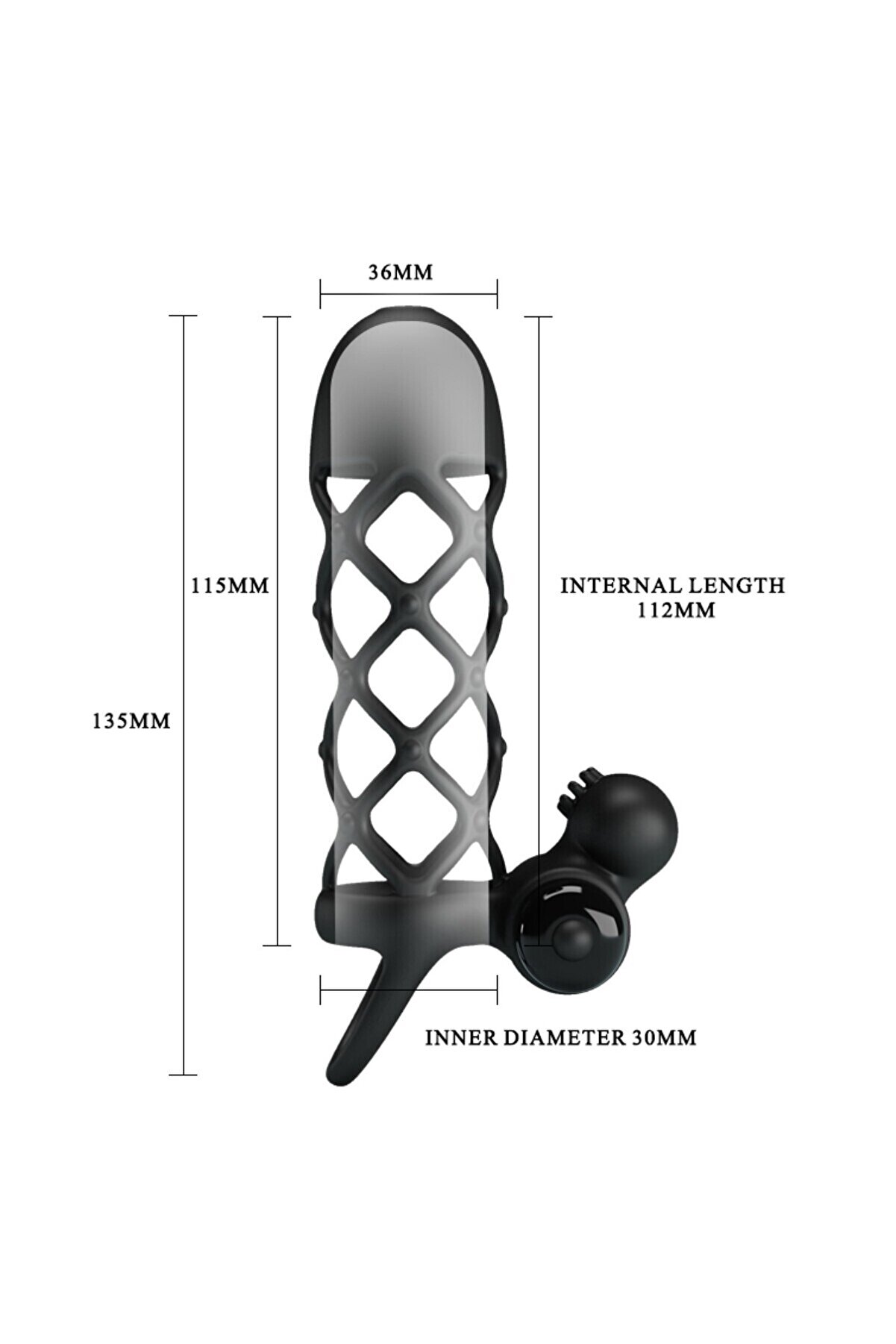 Erox Peni̇s Sleeve I Kli̇tori̇s Uyarıcılı 10 Mod Peni̇s Kılıfı