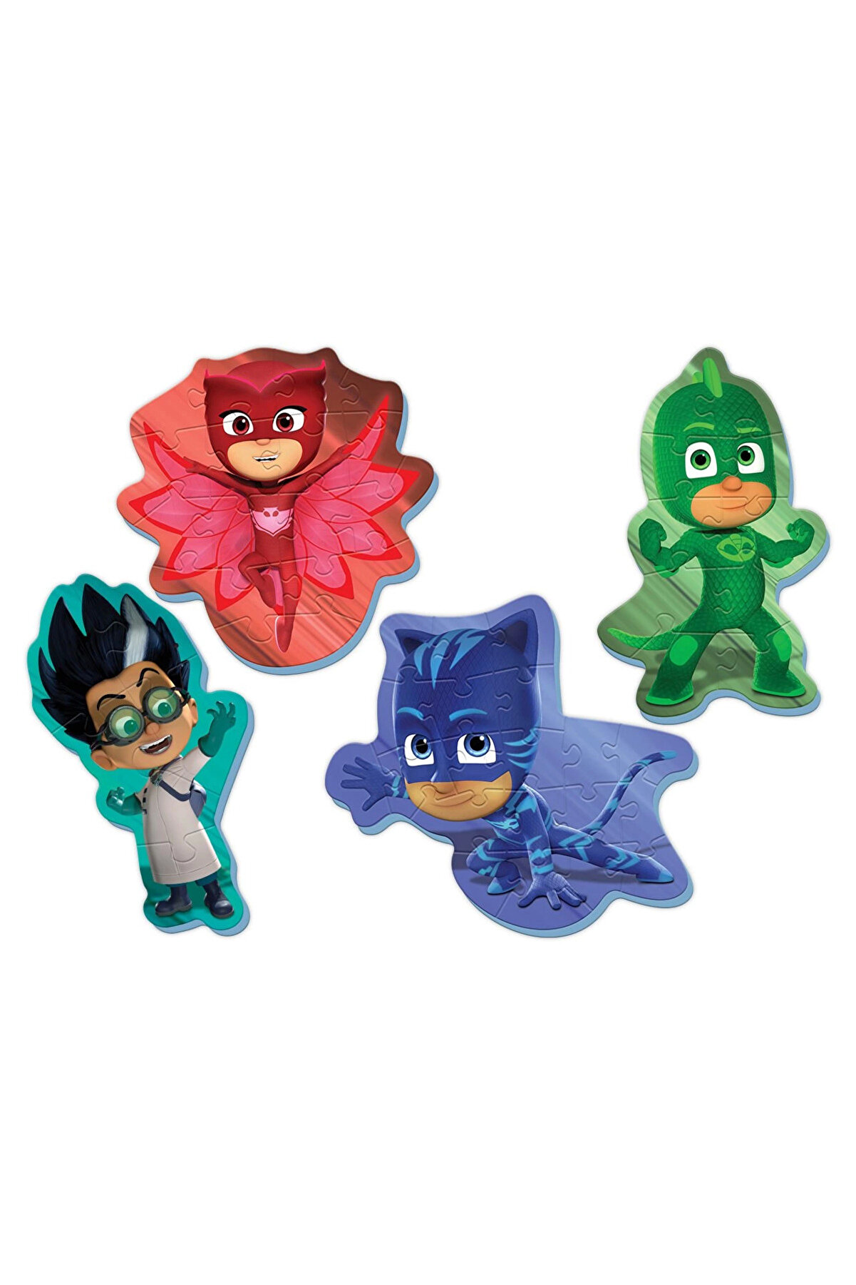 Ks Baby Puzzle Pi̇jamaskeli̇ler My Fi̇rst Puzzle 4 İn 1 Çerçevesi̇z