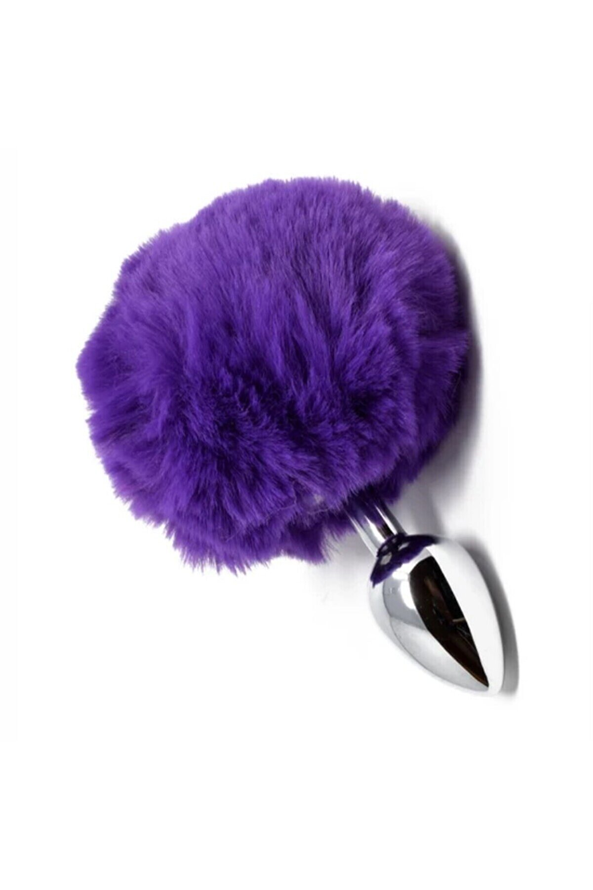 Meyrabest World Bunny Tai̇l Peluşlu Metal Anal Plug-Purple