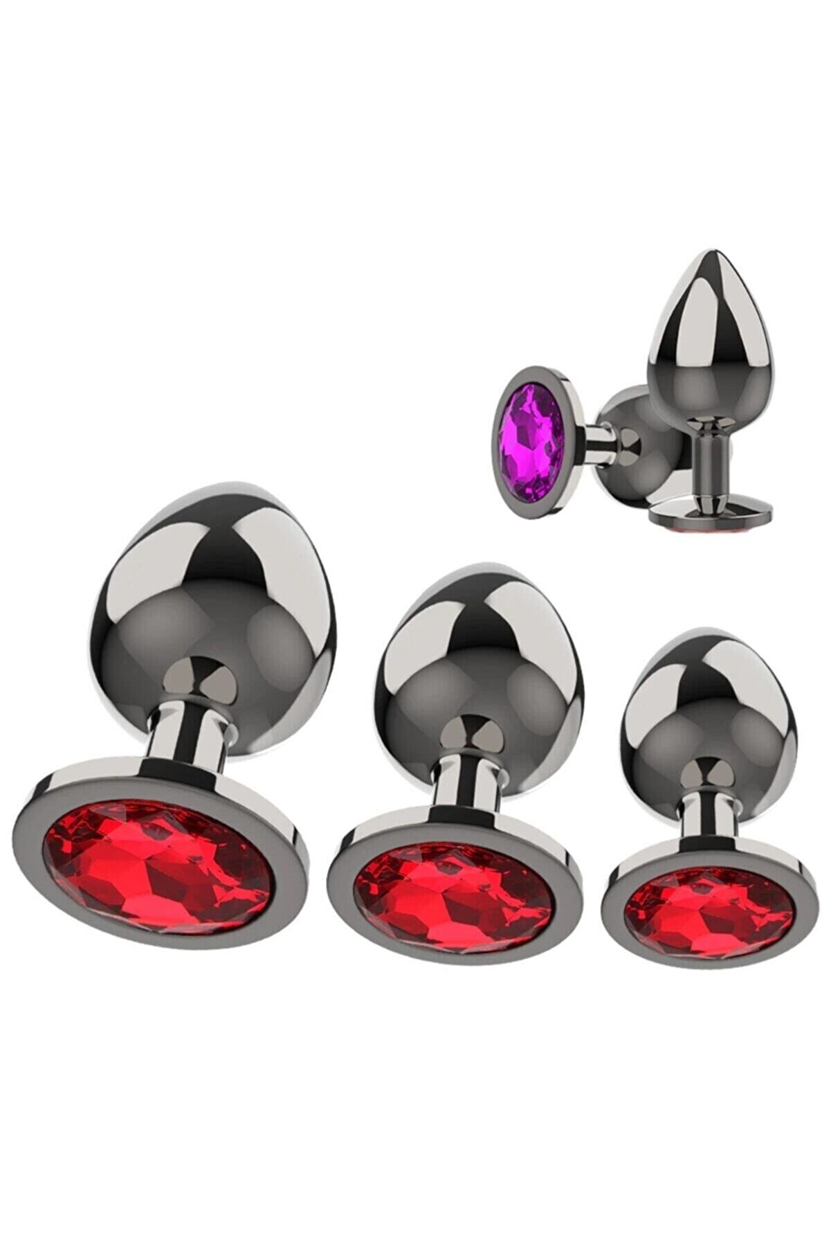Meyrabest Purple Jewellery Large L&uuml;ks &Ccedil;eli̇k Anal Plug