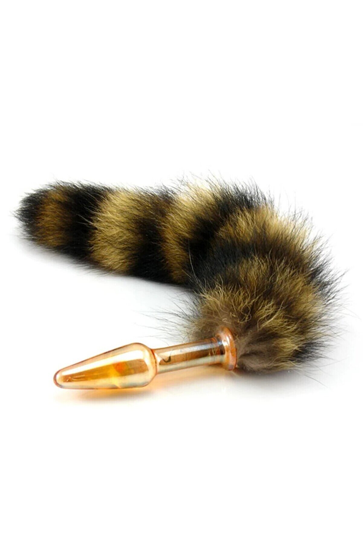 Meyrabest Sli̇ps Glass Tai̇l Kuyruklu Cam Anal Plug-Orange