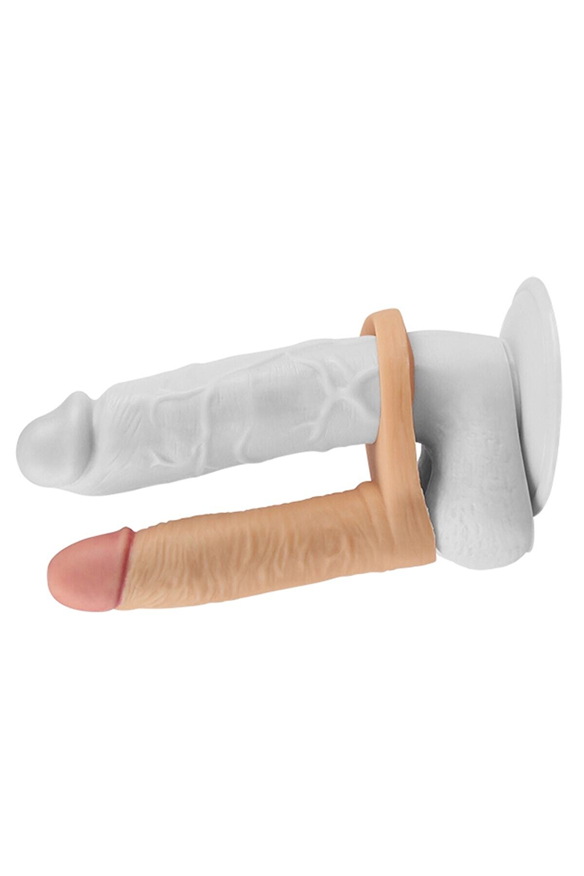 Meyrabest 15 Cm Geli̇şti̇ri̇lmi̇ş Doku Peni̇s Halkalı Anal Penetrat&ouml;r - The Ultra Soft Dude