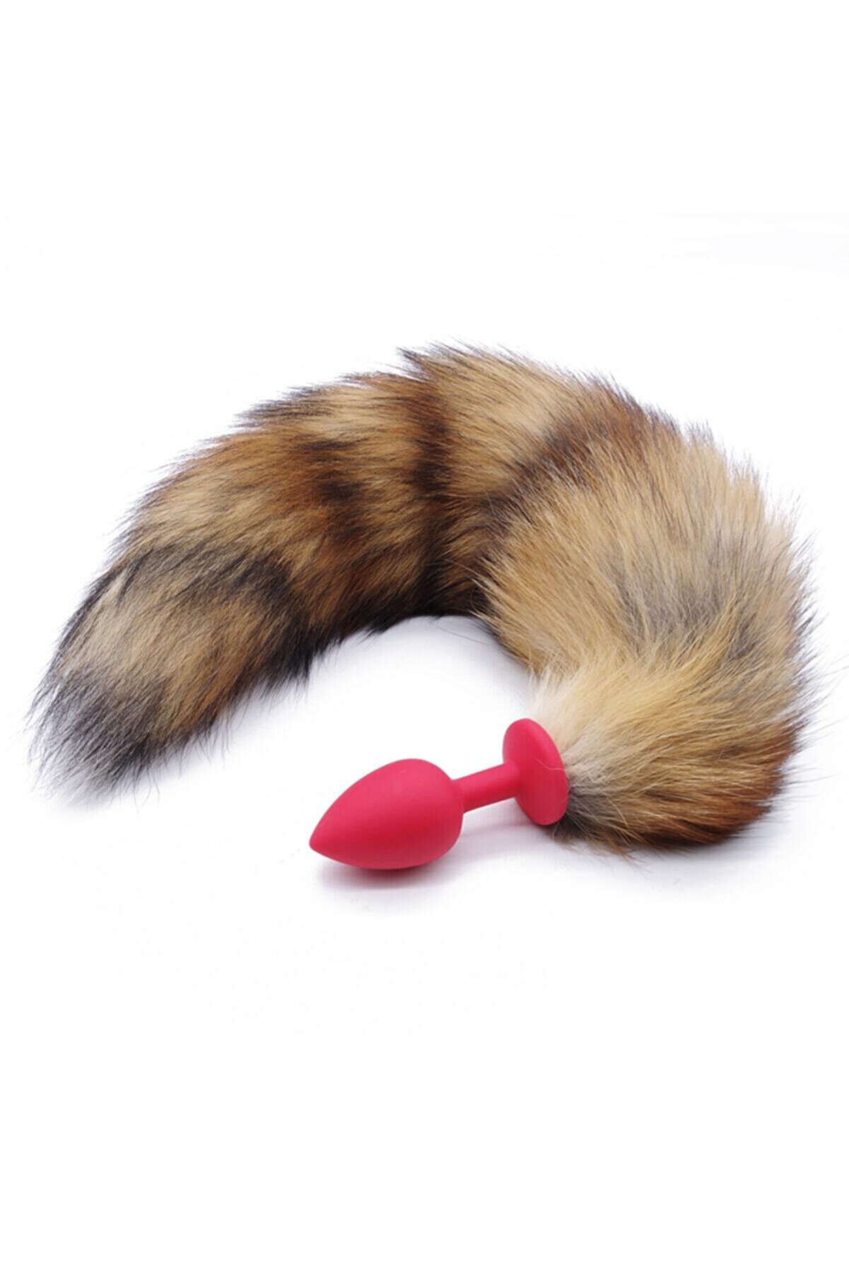 Meyrabest Fox Tai̇l Red Sli̇kon Anal Plug