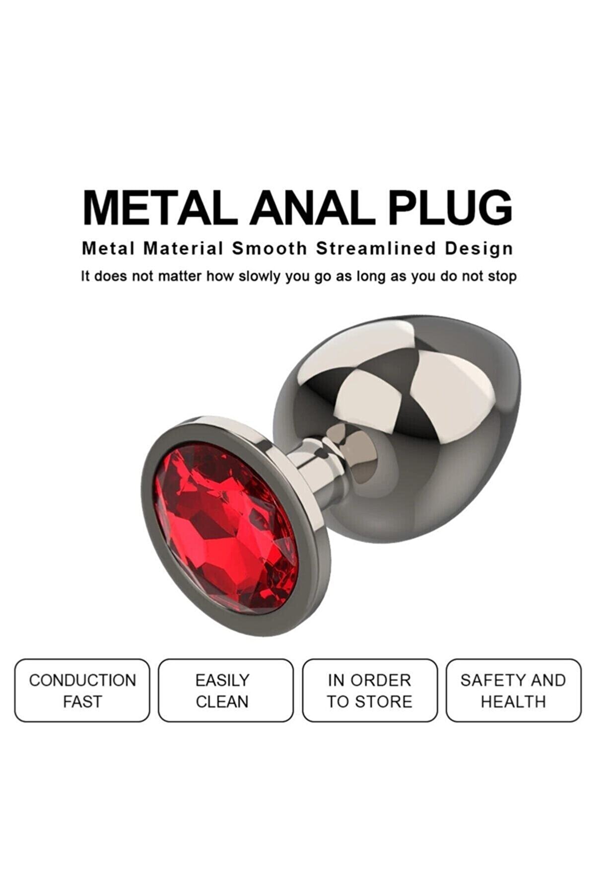 Meyrabest Purple Jewellery Large L&uuml;ks &Ccedil;eli̇k Anal Plug