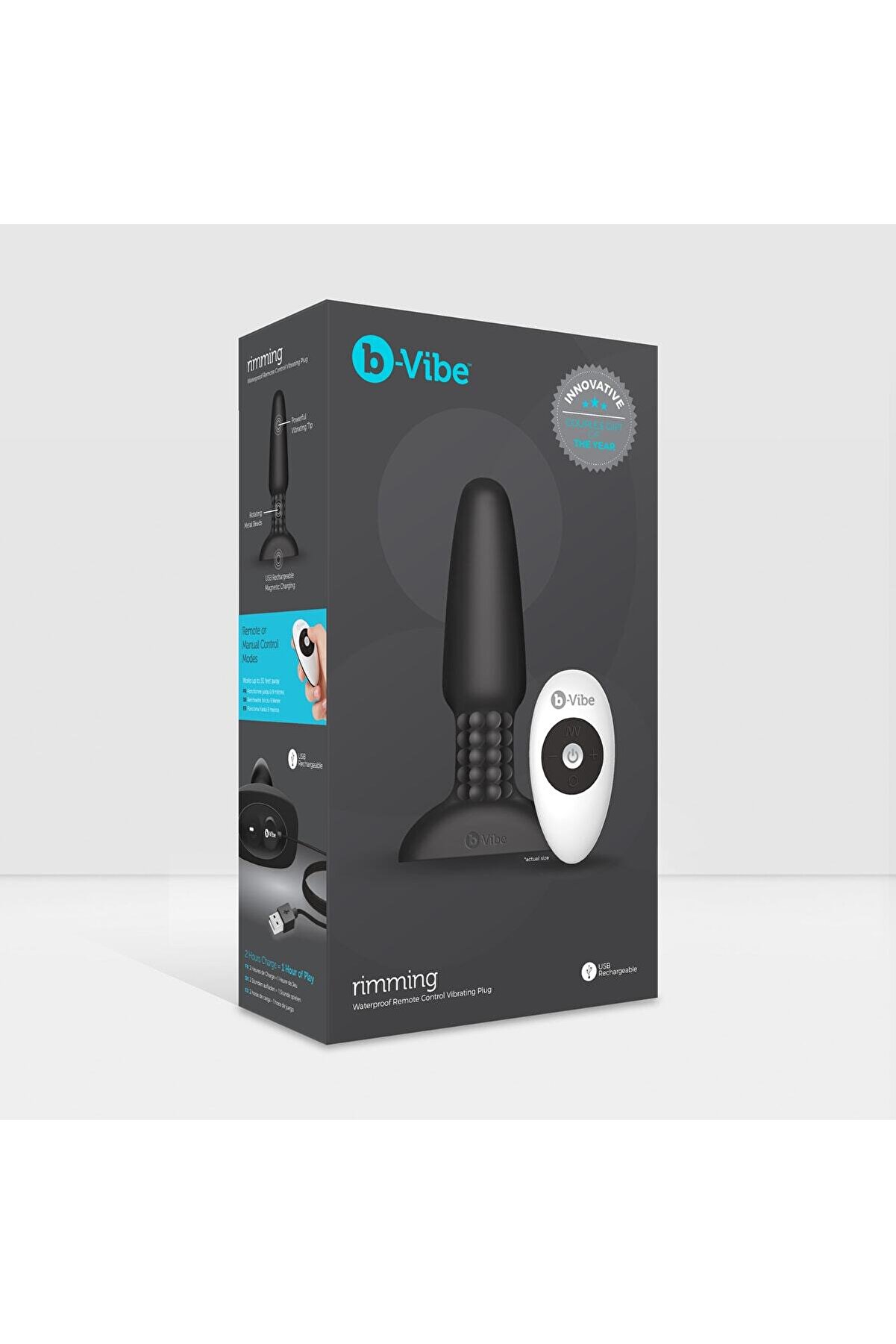 Meyrabest Ri̇mmi̇ng Remote Control Plug 2 Uzaktan Kumandalı Anal Plug