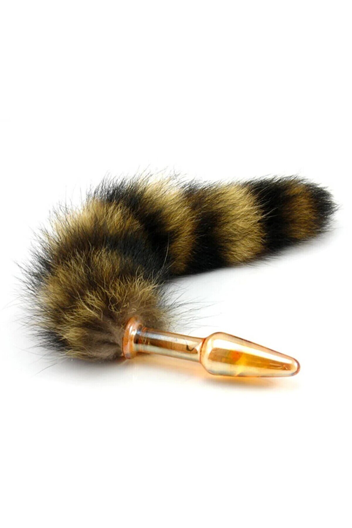 Meyrabest Sli̇ps Glass Tai̇l Kuyruklu Cam Anal Plug-Orange