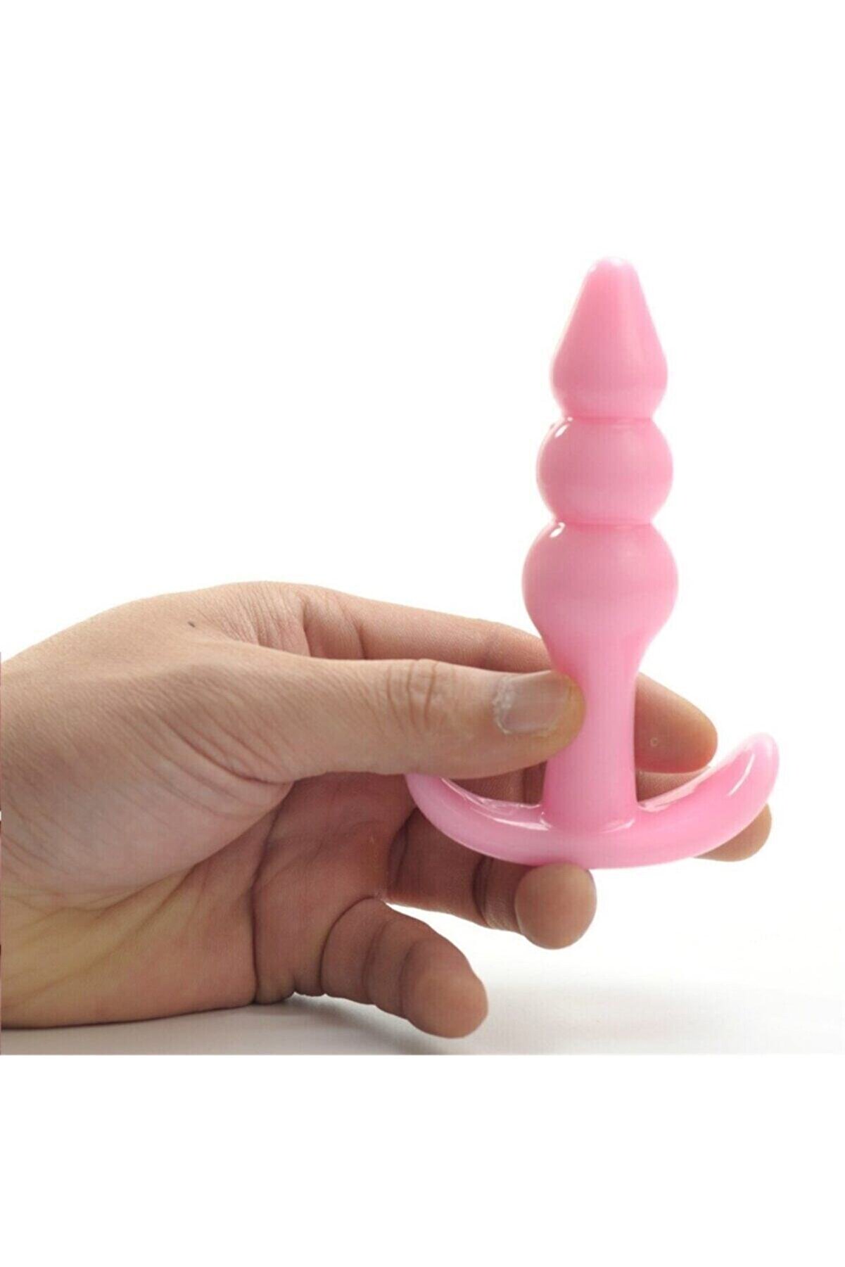 Meyrabest Jel Dokulu Boğumlu Anal Plug Pembe