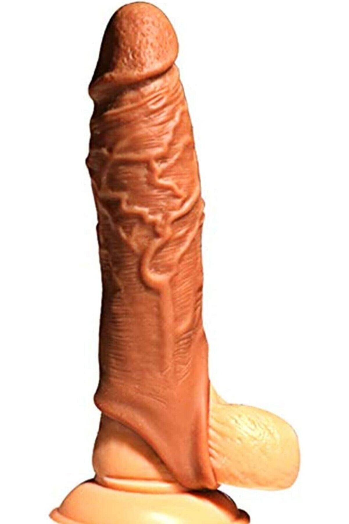 Erox Testi̇s Destekli̇ Ten Dokusu Uzatmalı Peni̇s Kılıfı