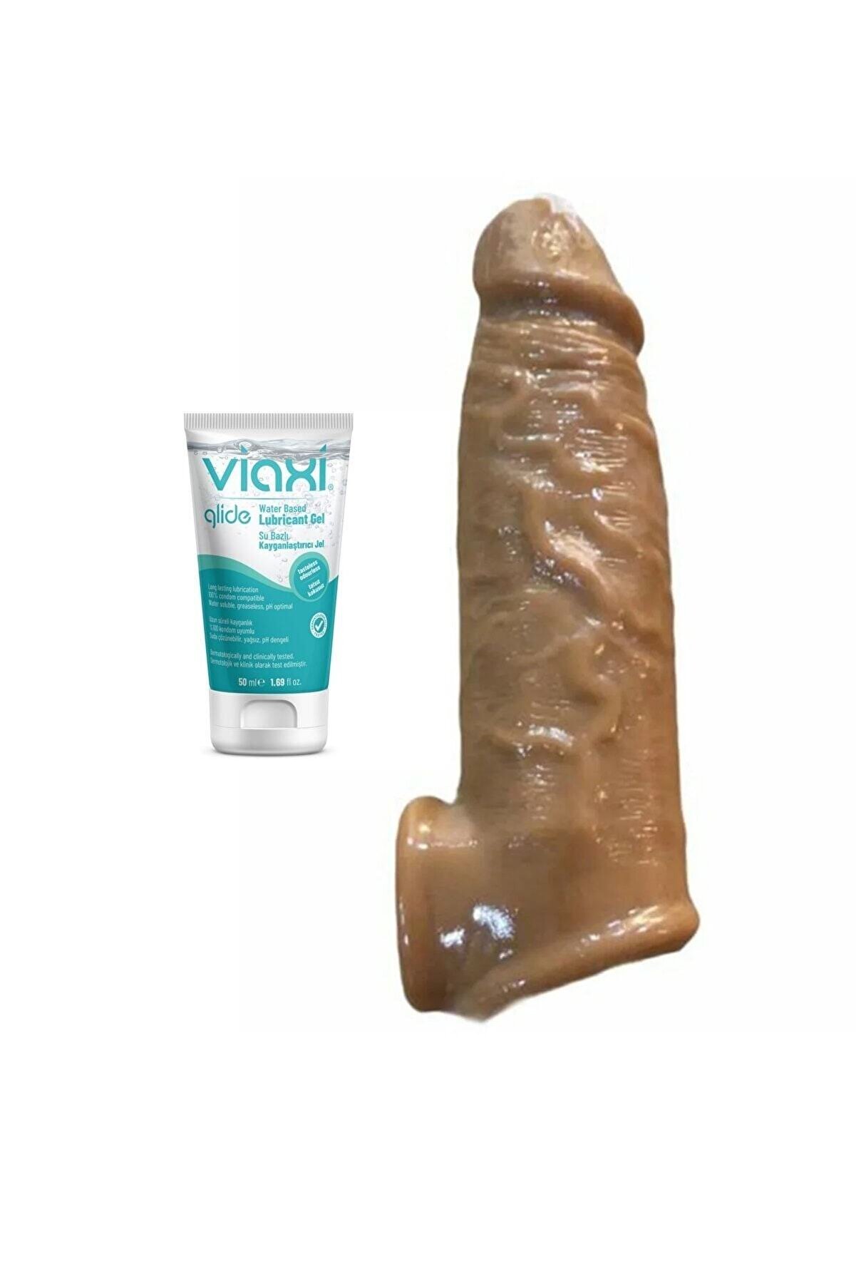 Erox Testi̇s Destekli̇ Ten Dokusu Uzatmalı Peni̇s Kılıfı 50Ml Jel