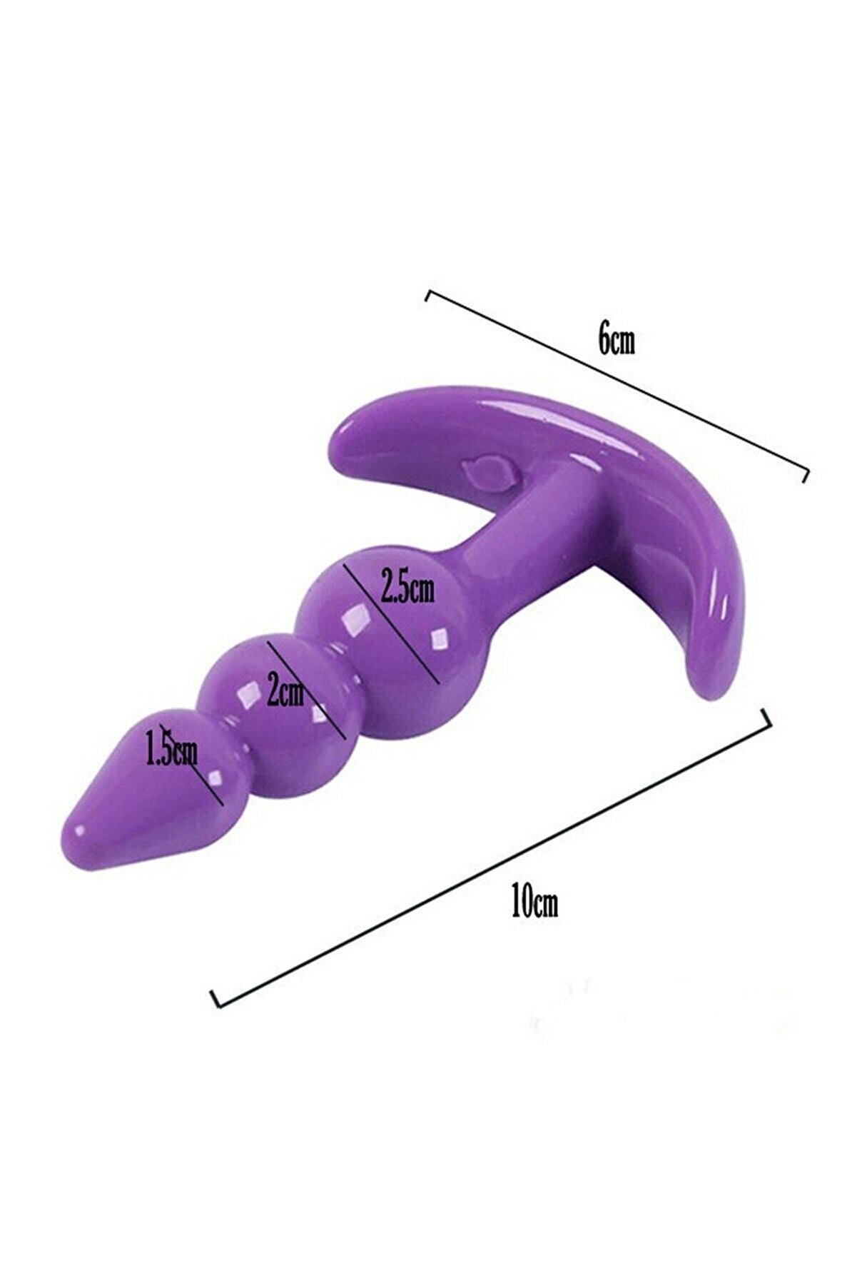 Meyrabest Esnek Anal Tıpa 10Cm Boğumlu Anal Plug Vaji̇nal Tıpa