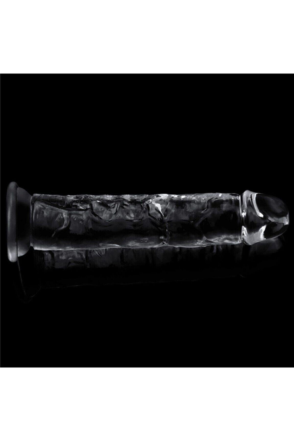 Meyrabest Yumuşak Ve Esnek Yapıda &Uuml;reti̇len 18 Cm Anal Ve Vaji̇nal Kullanılabi̇len Jel Dokulu Di̇ldo