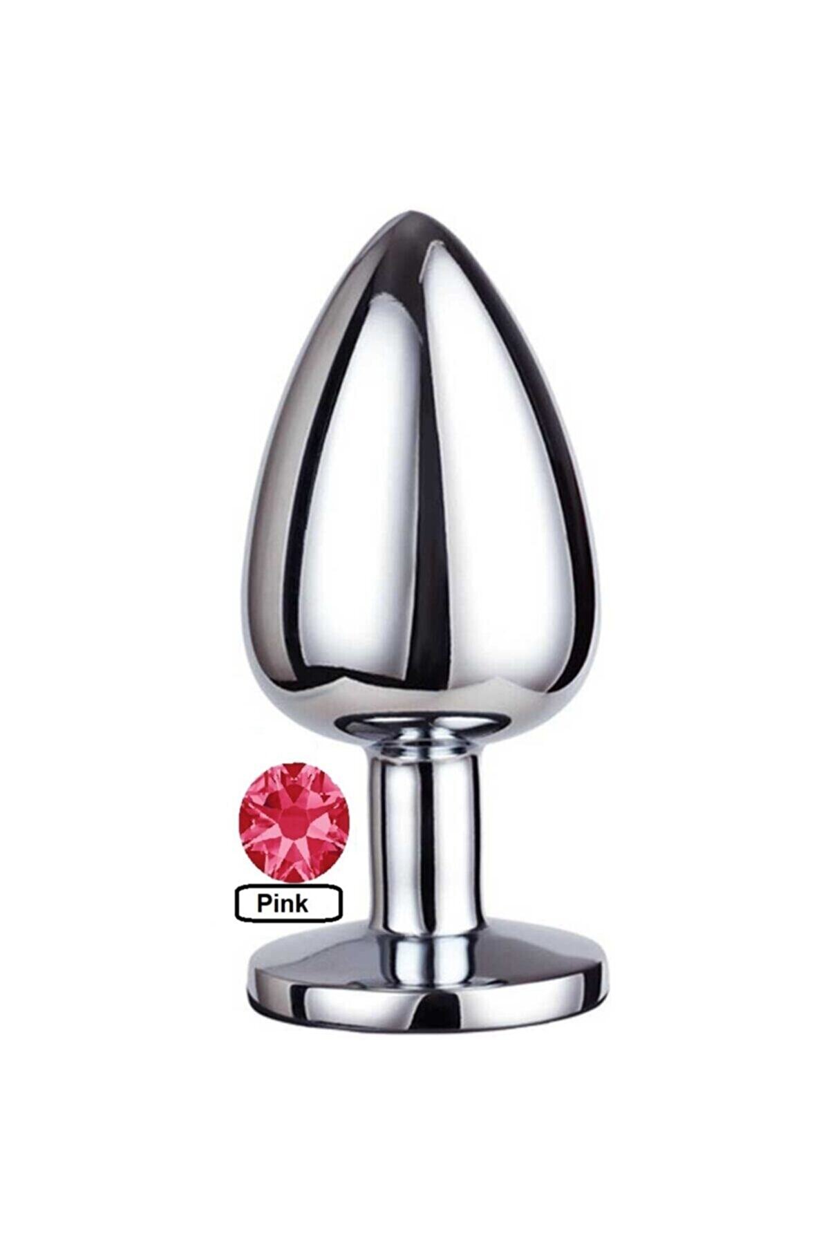 Meyrabest Small Pi̇nk Taşlı Metal Anal Plug