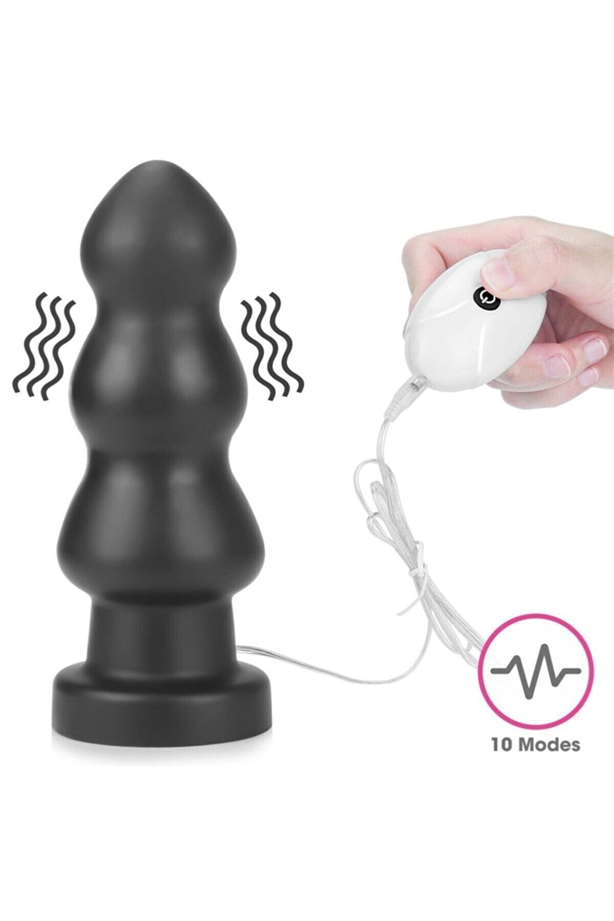 Meyrabest Ger&ccedil;ek&ccedil;i̇ Si̇li̇kon Yapısı Ile Tasarlanan 20 Cm 10 Modlu Ti̇treşi̇mli̇ Anal Plug