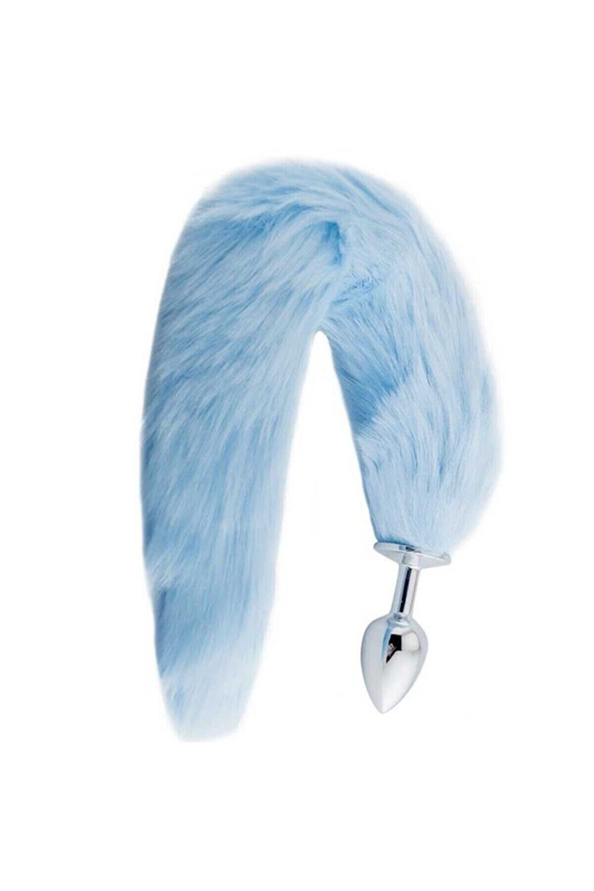 Meyrabest Blue Fox Tai̇l Ti̇lki̇ Kuyruklu Metal Anal Plug