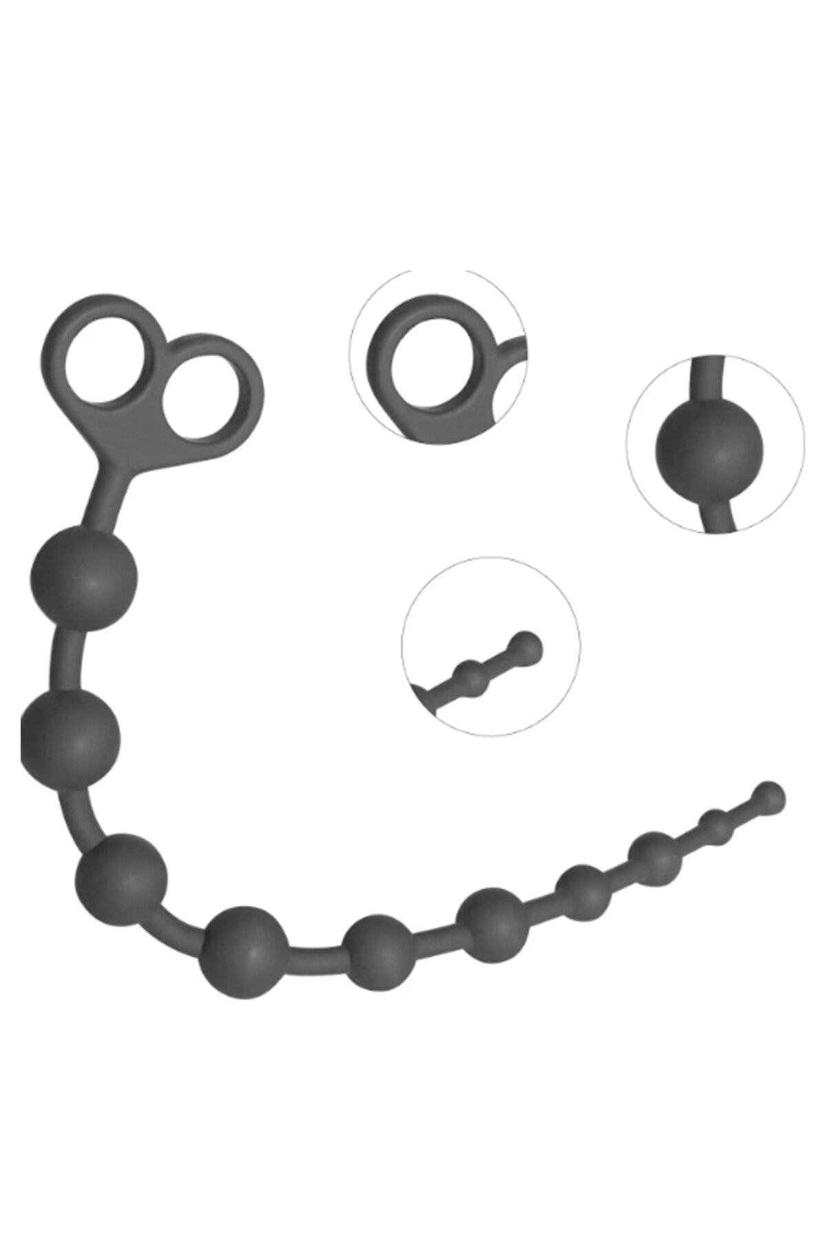 Meyrabest Yumuşak Si̇li̇kon Alıştırıcı Boncuk-Si̇yah