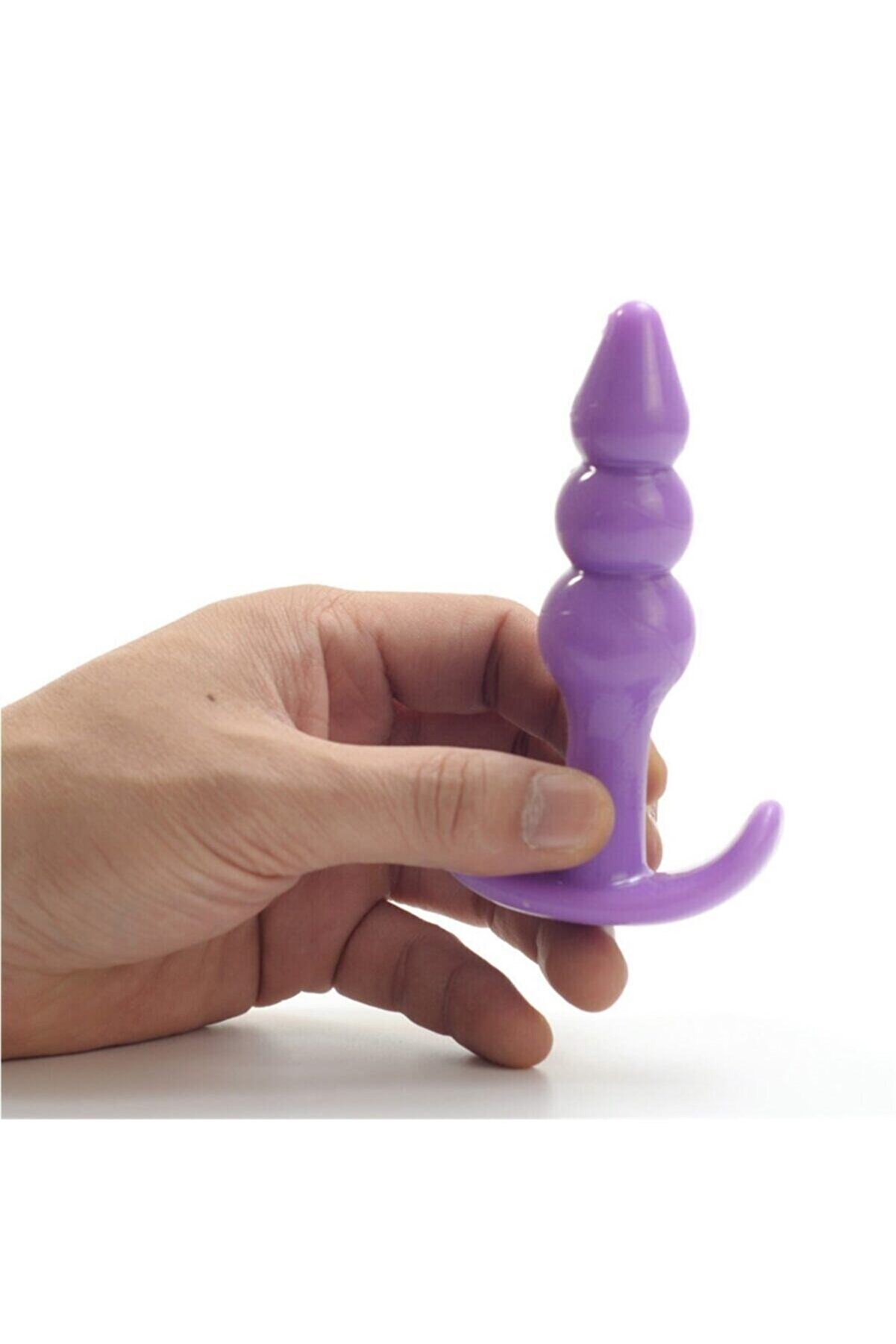 Meyrabest Jel Dokulu Boğumlu Anal Plug Mor