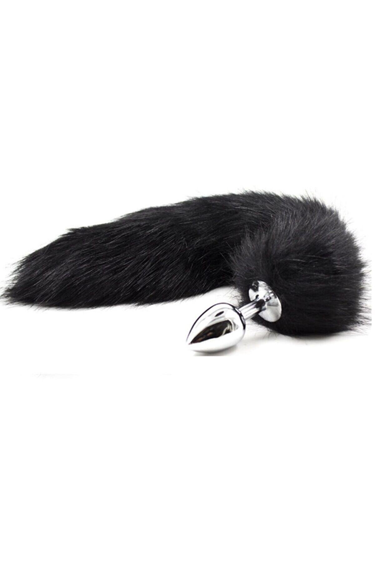 Meyrabest Black Fox Tai̇l Ti̇lki̇ Kuyruklu Metal Anal Plug