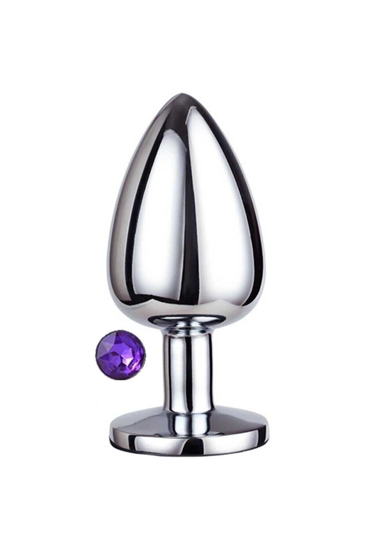 Meyrabest Small Anal Play Purple Jewellery Anal Metal Plug