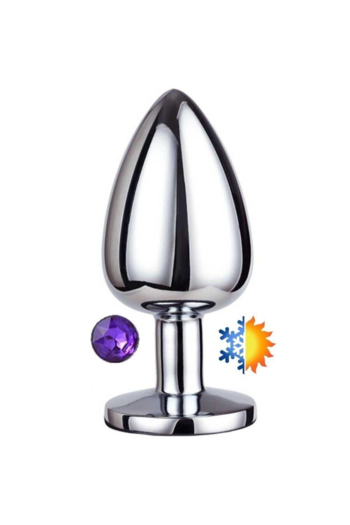 Meyrabest Small Anal Play Purple Jewellery Anal Metal Plug