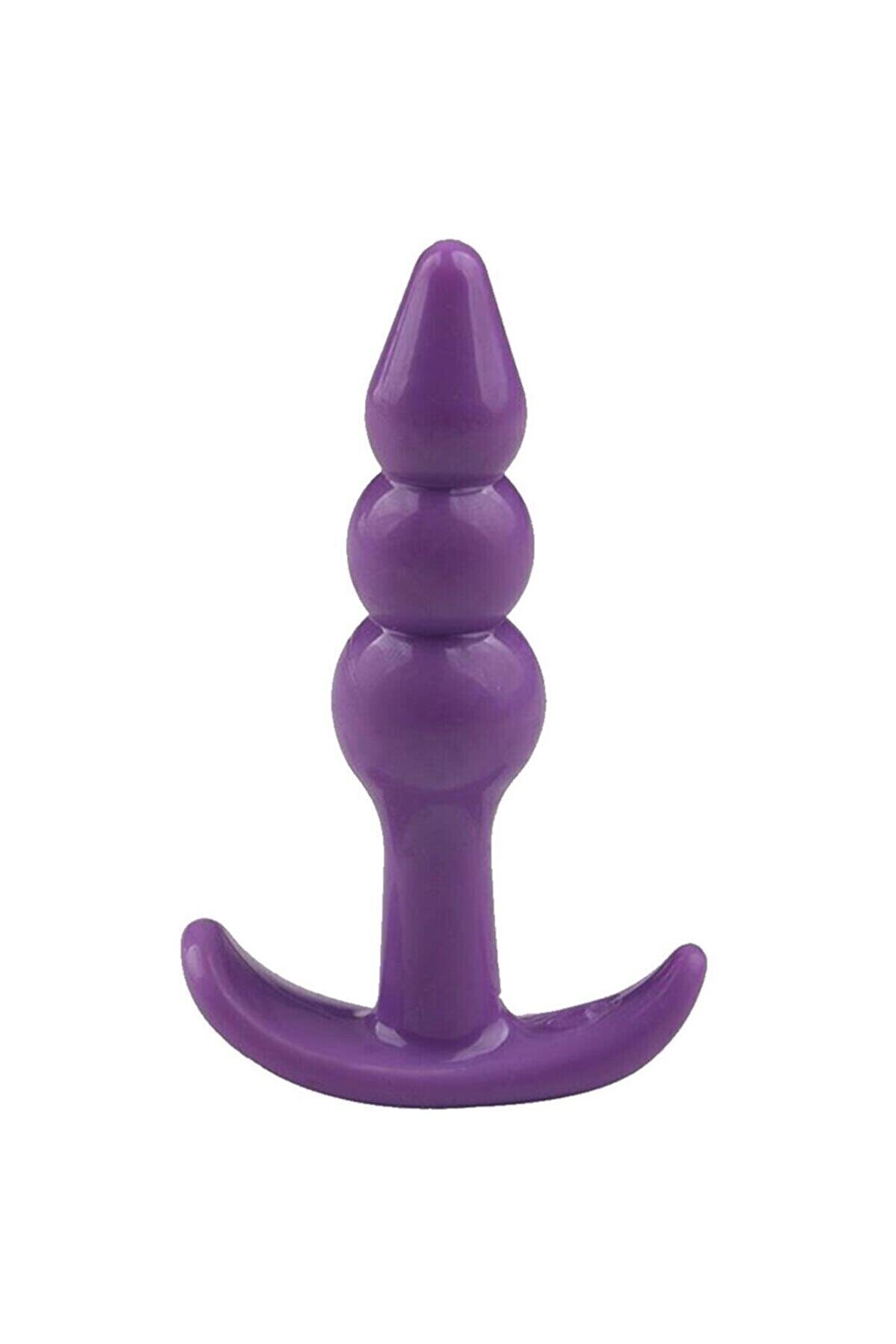 Meyrabest Jel Dokulu Boğumlu Anal Plug Mor